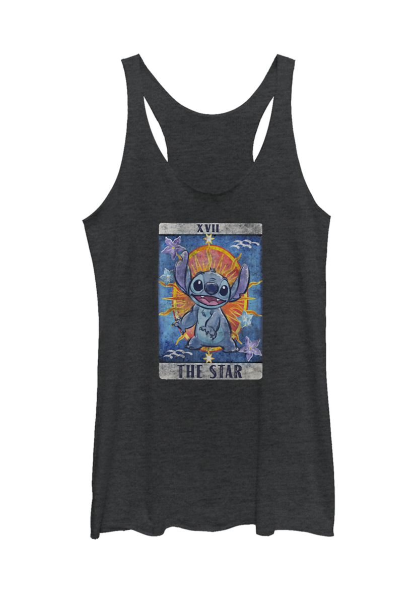 Juniors Licensed Disney Stitch Tarot Tank Top