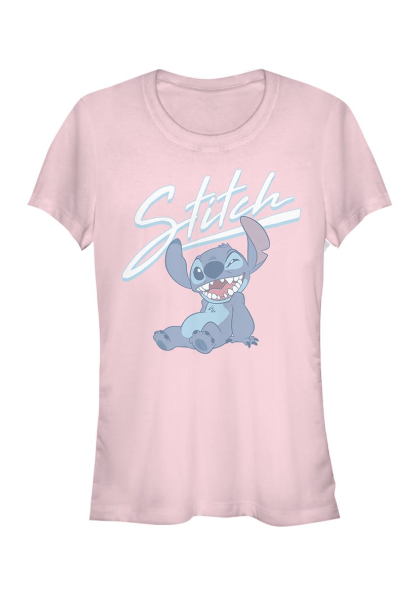 Juniors Licensed Disney Stitch Wink T-Shirt