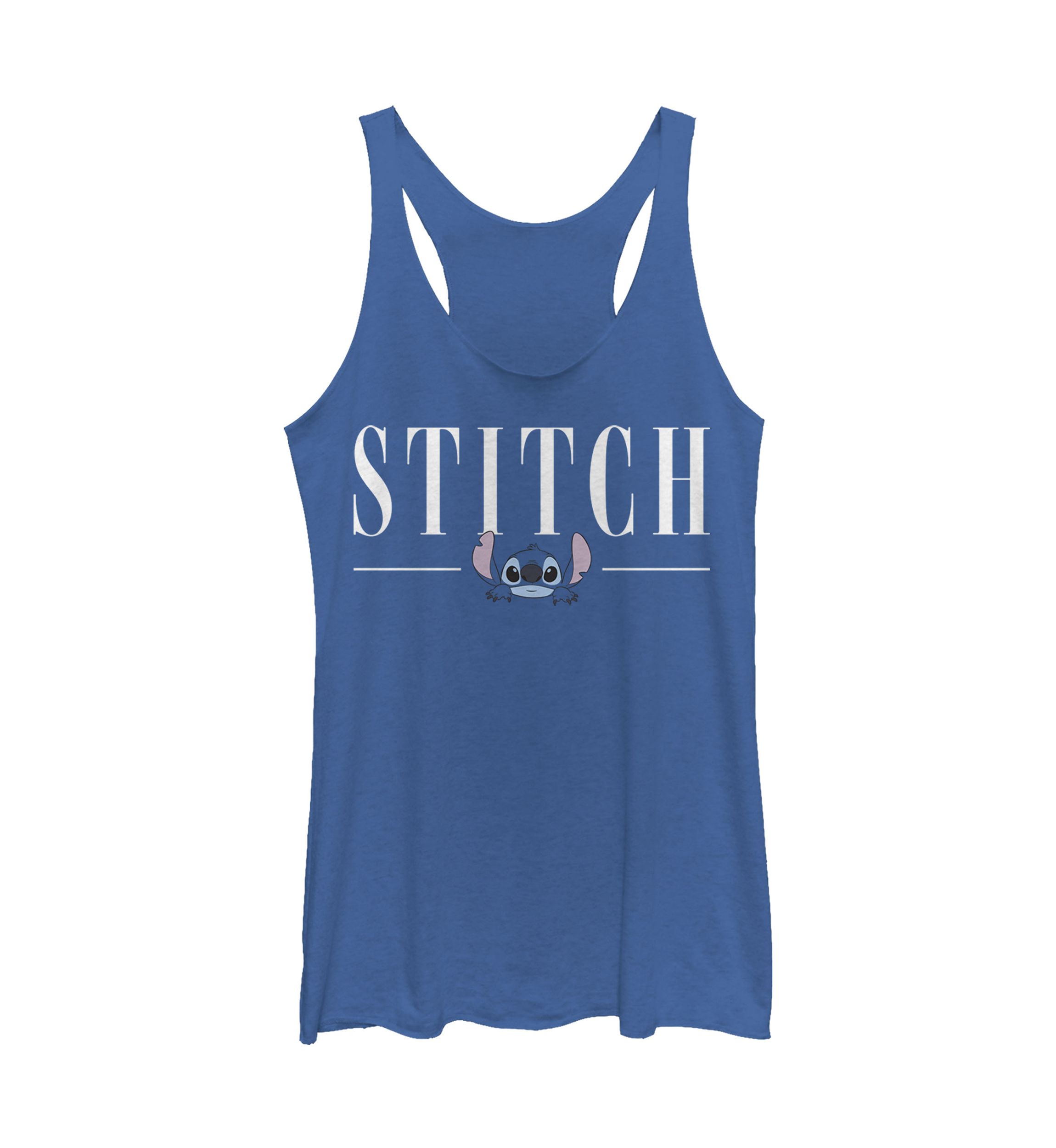 Juniors Licensed Disney Stitch Title Tank Top