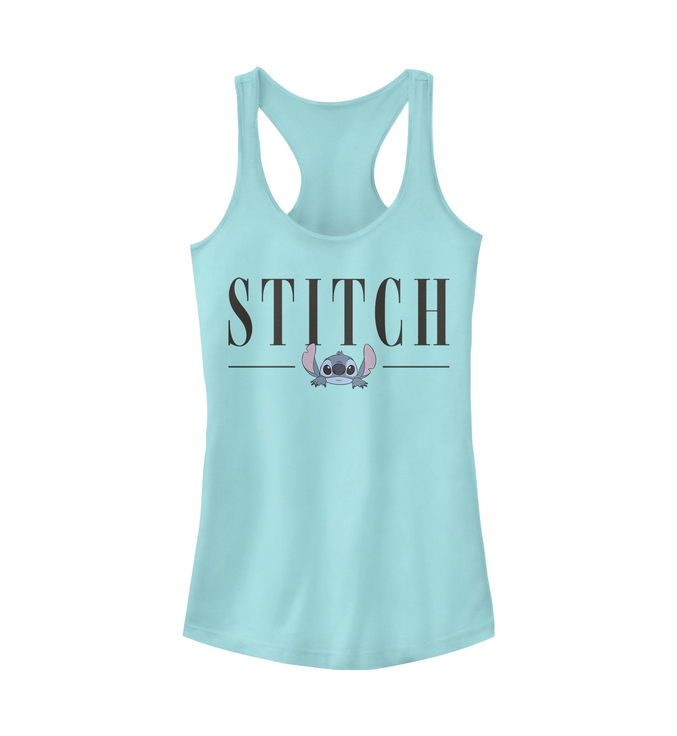 Juniors Licensed Disney Stitch Title Tank Top