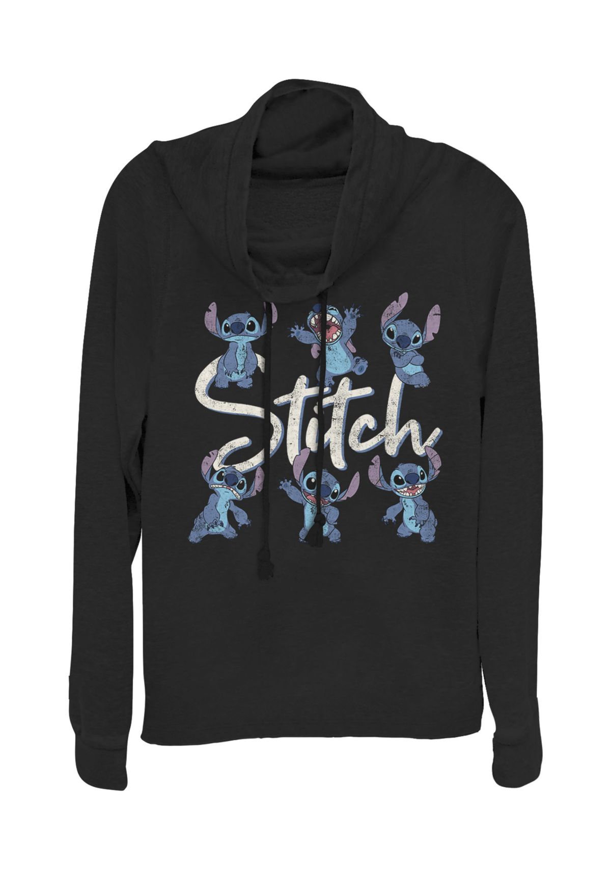 Juniors Licensed Disney Stitch Poses Pullover Top