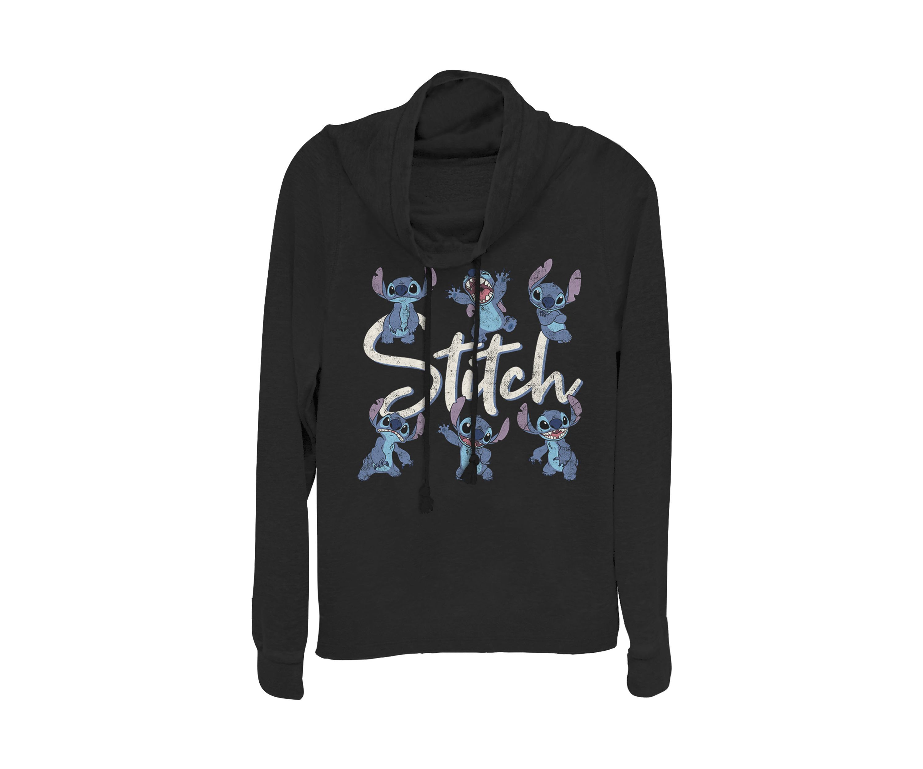Juniors Licensed Disney Stitch Poses Pullover Top