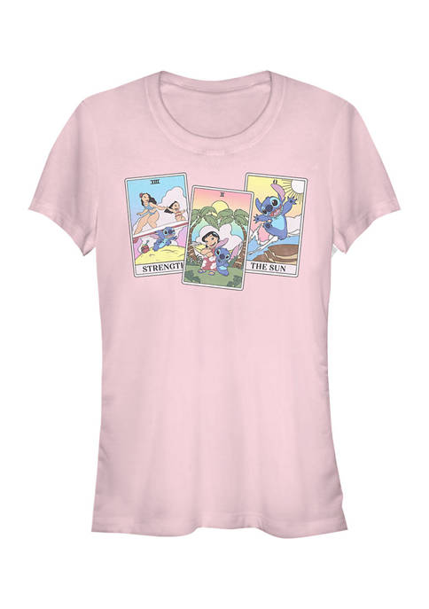 Lilo and Stitch Juniors Tarot Graphic T-Shirt