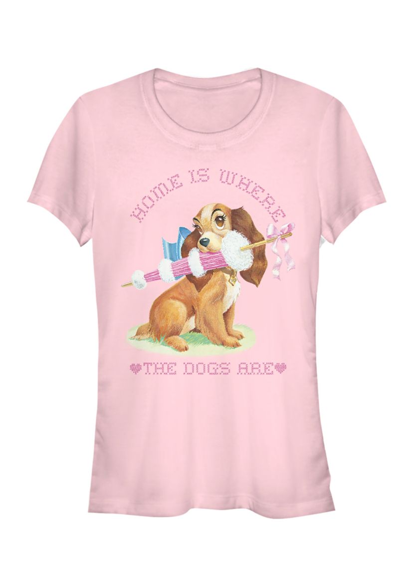 Juniors Officially Licensed Disney Lady and the Tramp T-Shirt