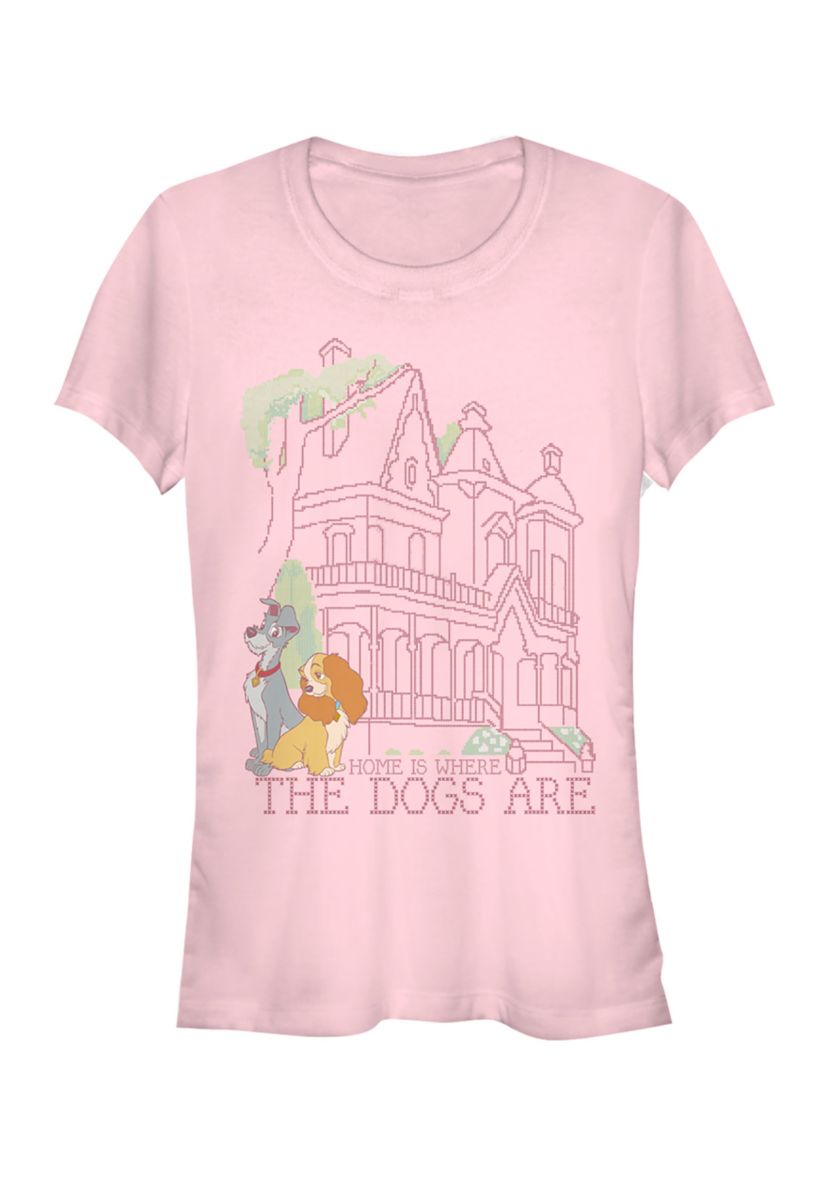 Juniors Officially Licensed Disney Lady and the Tramp T-Shirt