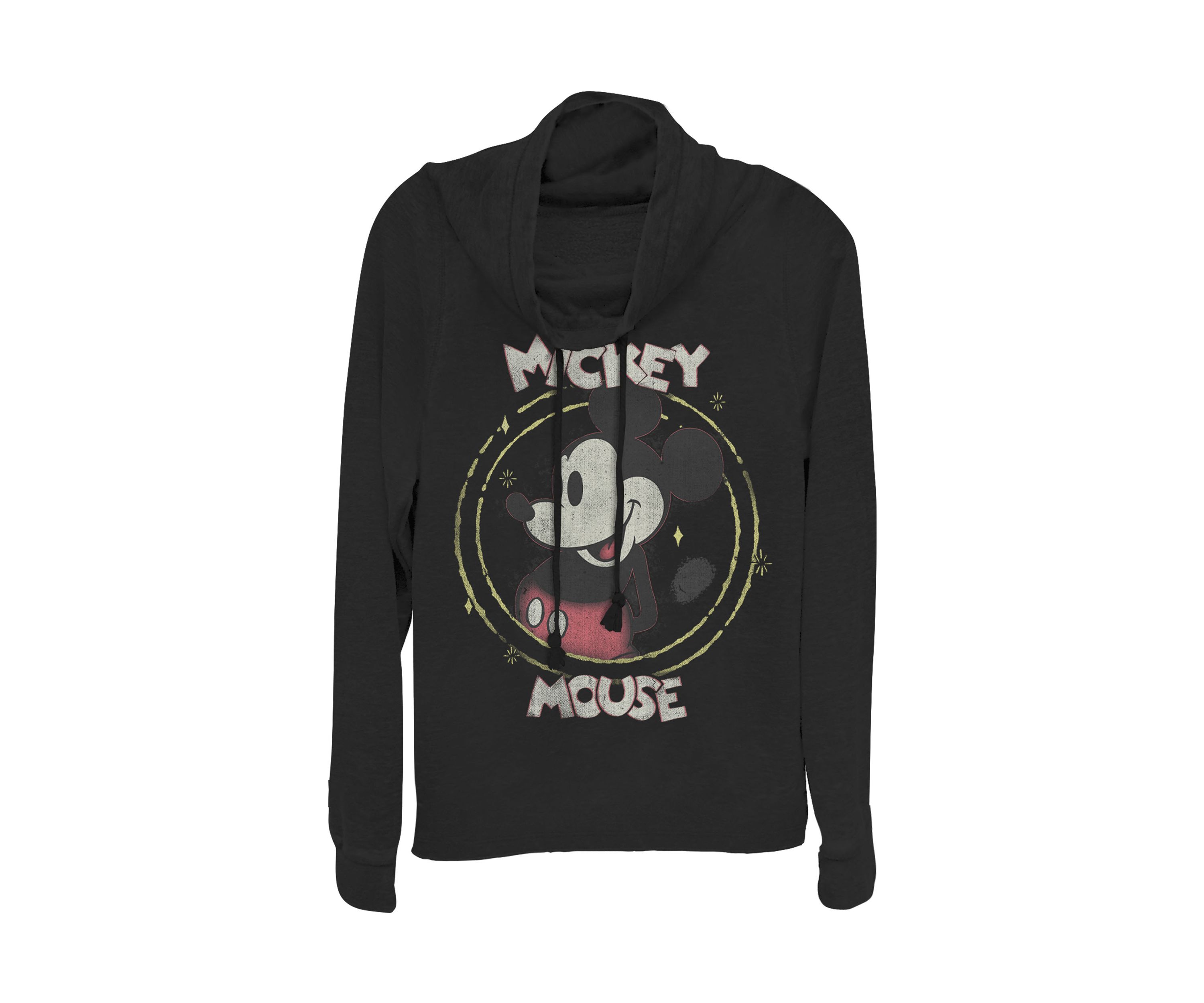 Juniors Licensed Disney Happy Mickey Pullover Top