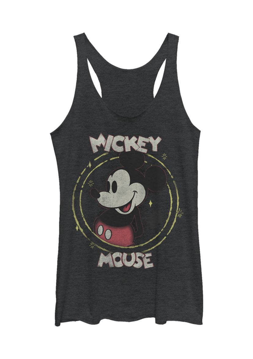 Juniors Licensed Disney Happy Mickey Tank Top