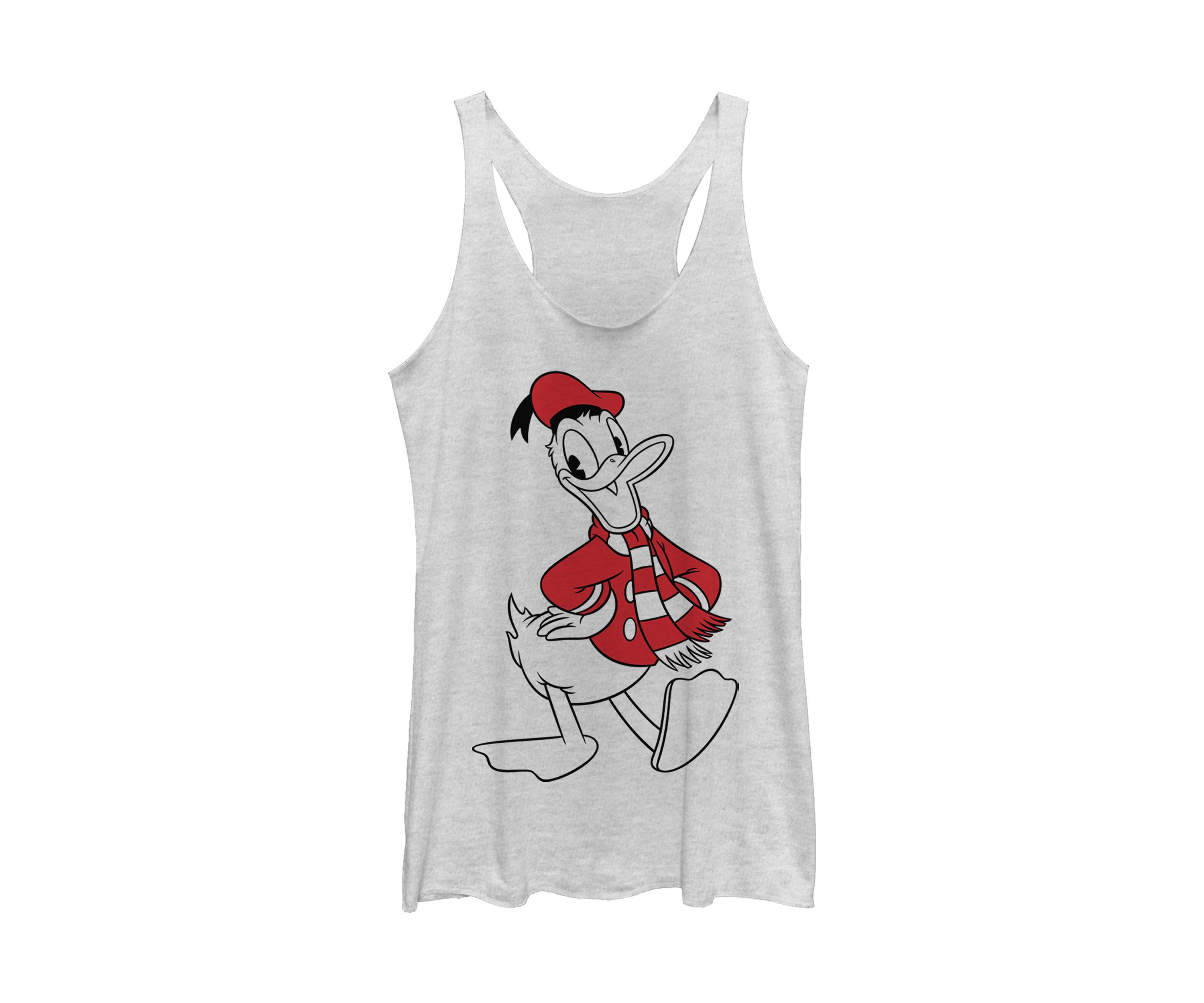 Juniors Licensed Disney Donald Holiday Fill Tank Top