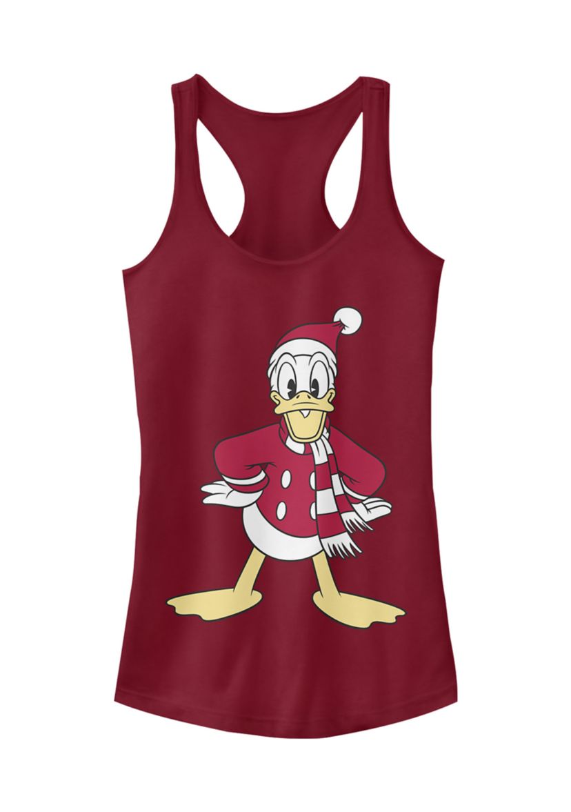 Juniors Licensed Disney Donald Hat Tank Top