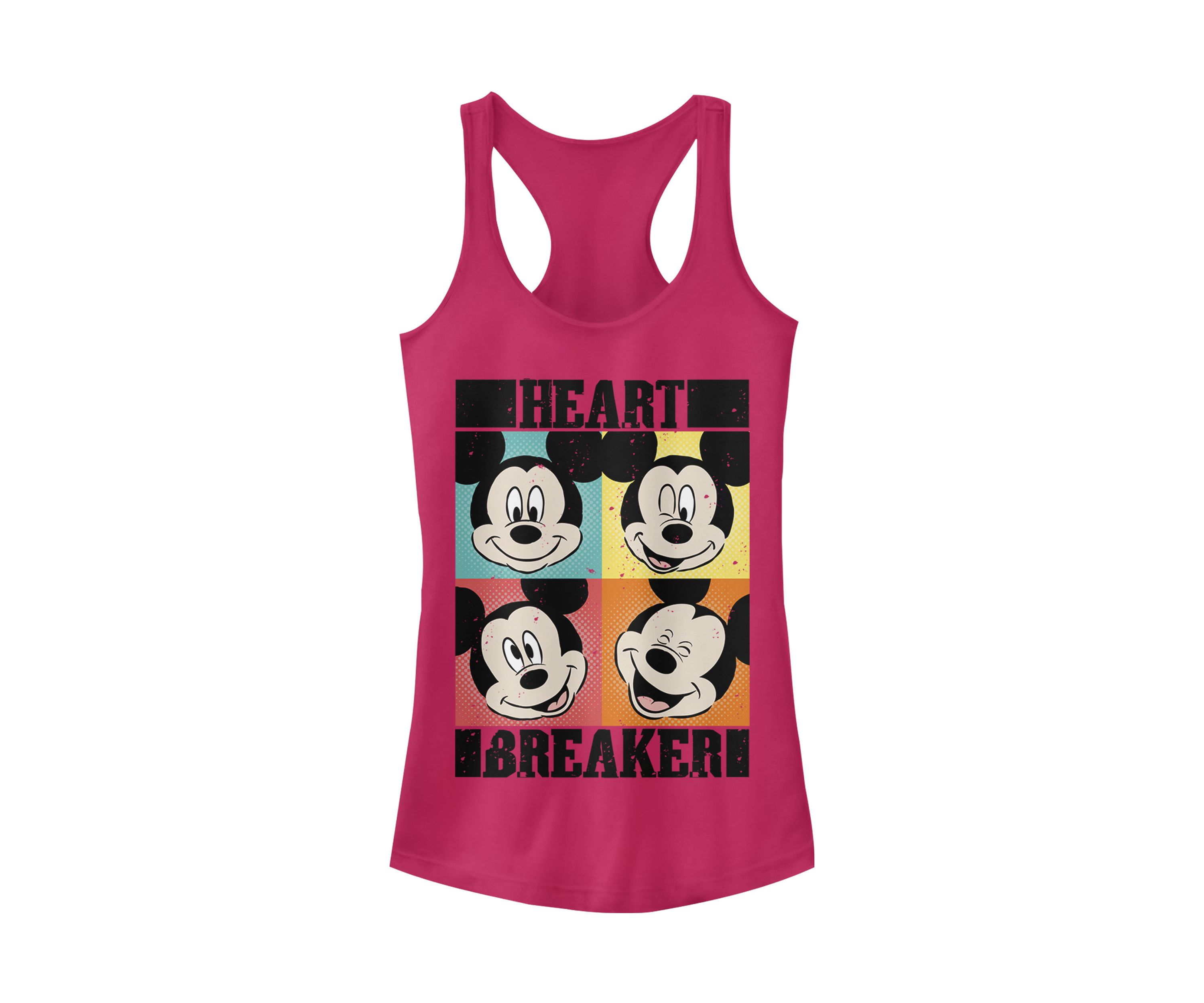Juniors Licensed Disney Mickey Heart Tank Top