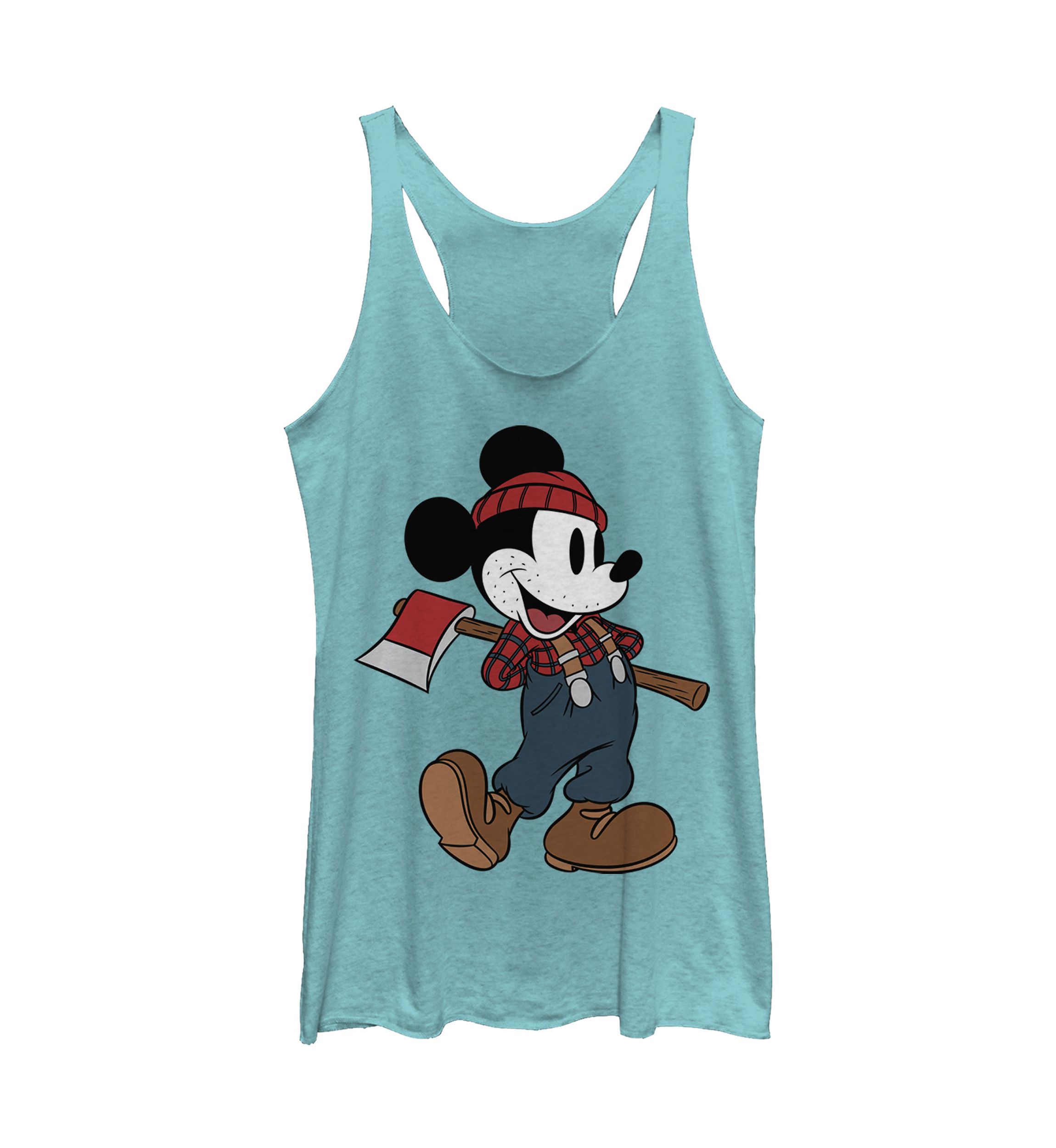 Juniors Licensed Disney Lumberjack Mickey Tank Top