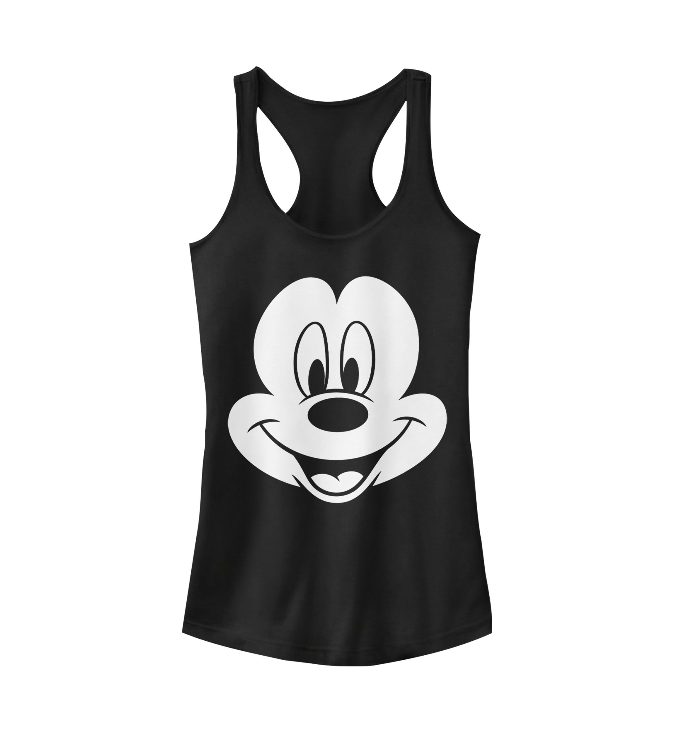 Juniors Licensed Disney Big Face Mickey Tank Top