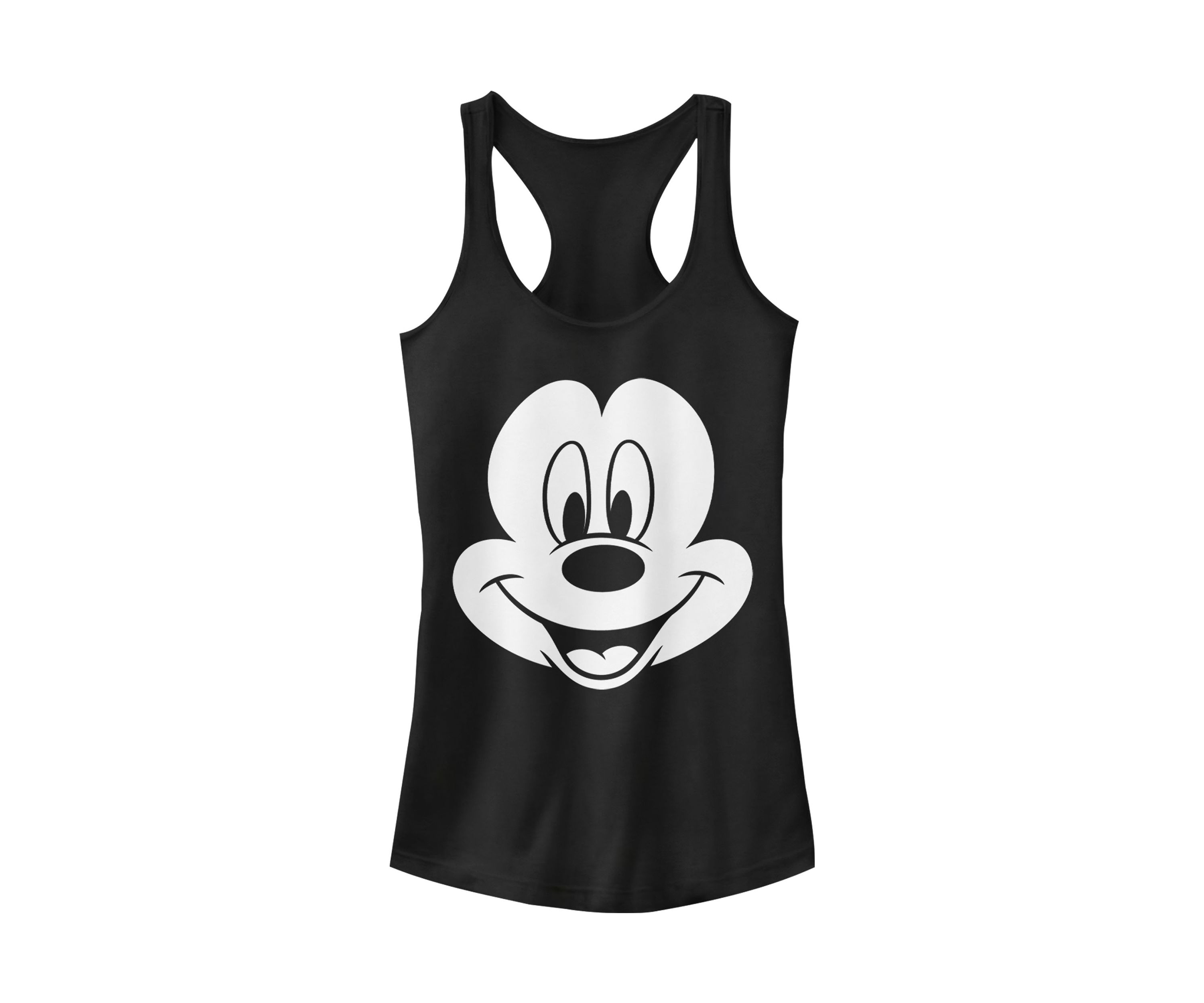 Juniors Licensed Disney Big Face Mickey Tank Top