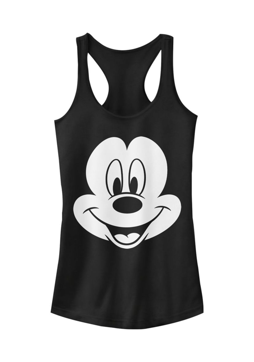 Juniors Licensed Disney Big Face Mickey Tank Top