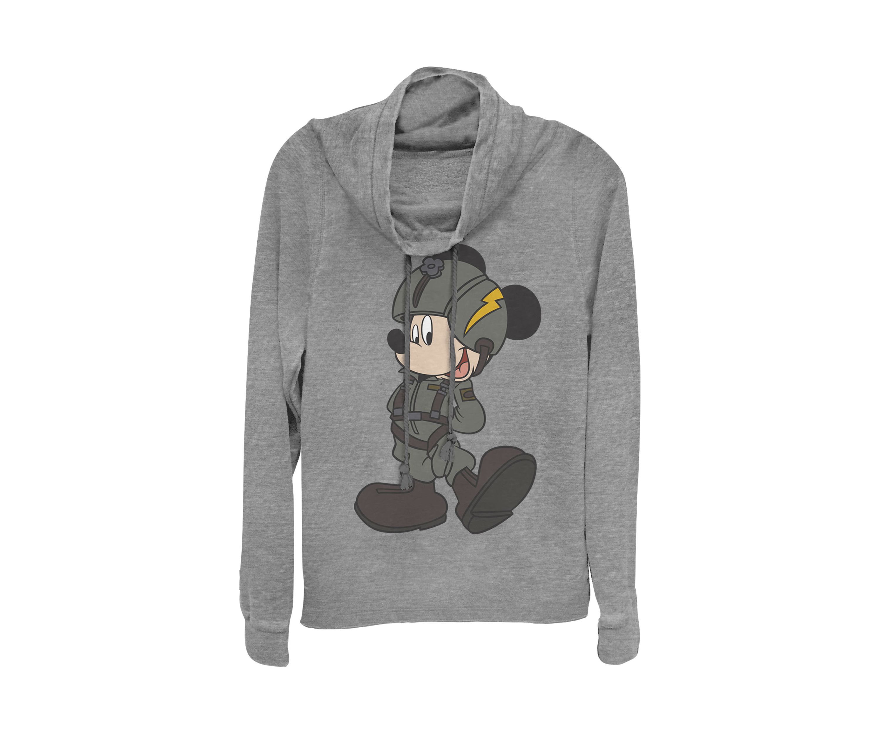 Juniors Licensed Disney Mickey Jet Pilot Pullover Top