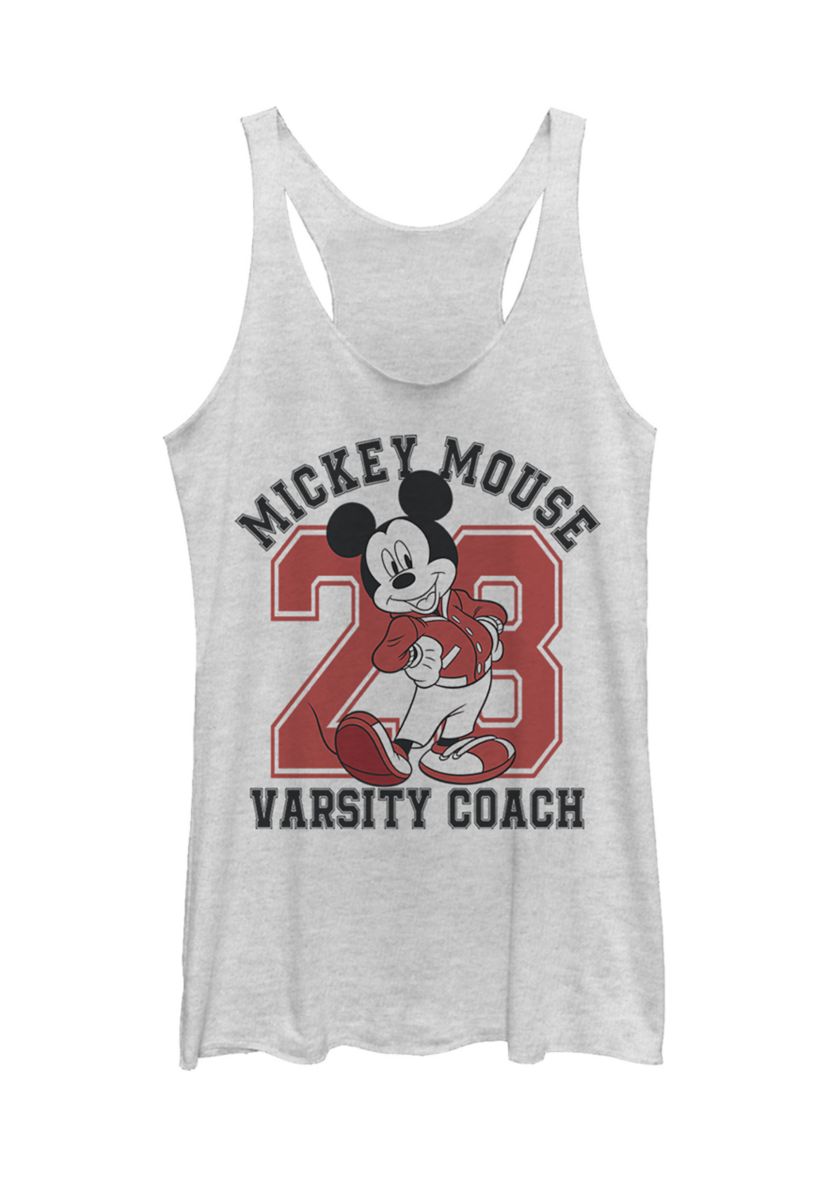 Juniors Licensed Disney Varsity Mouse Tank Top