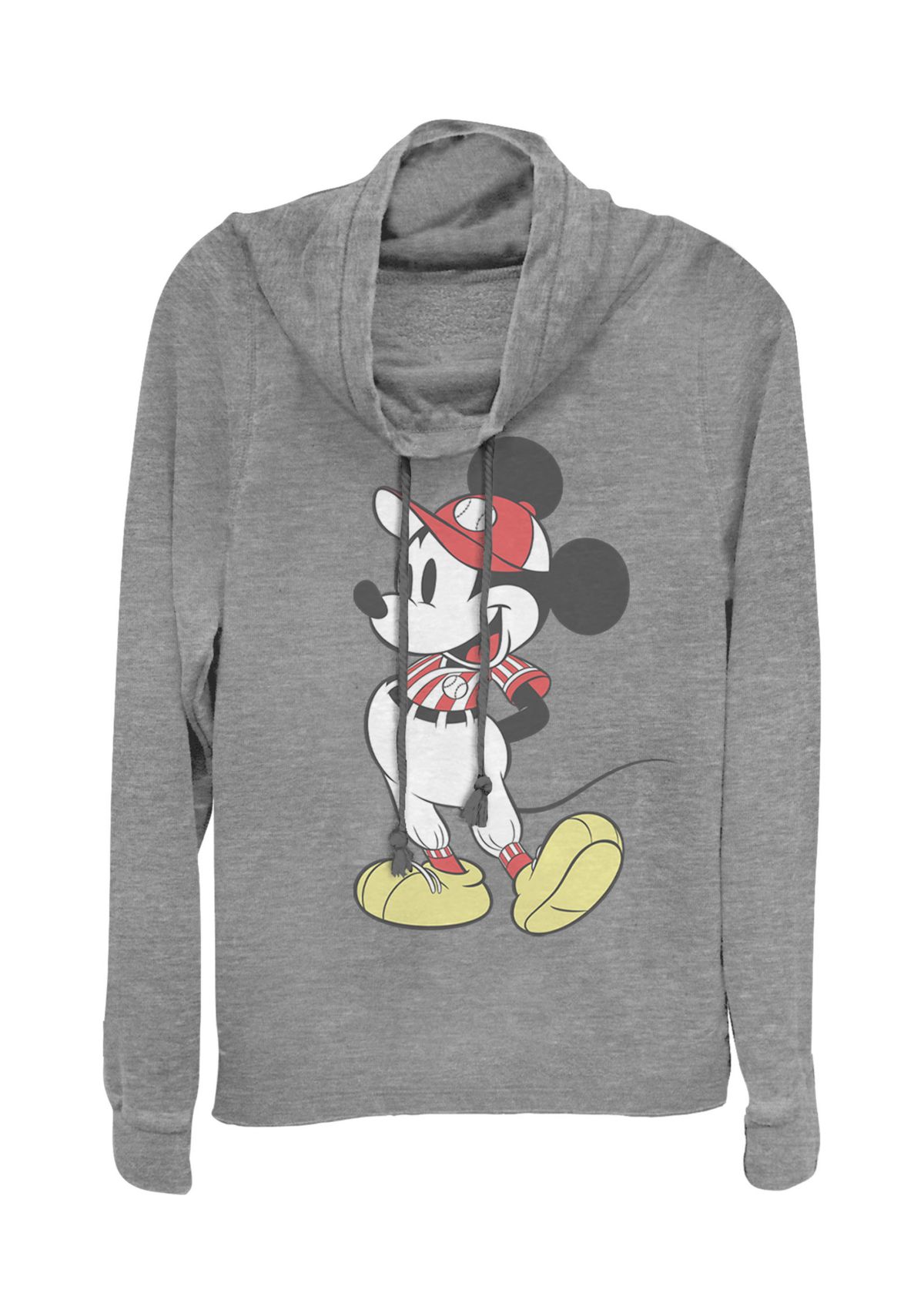 Juniors Licensed Disney Baseball Season Mickey Pullover Top