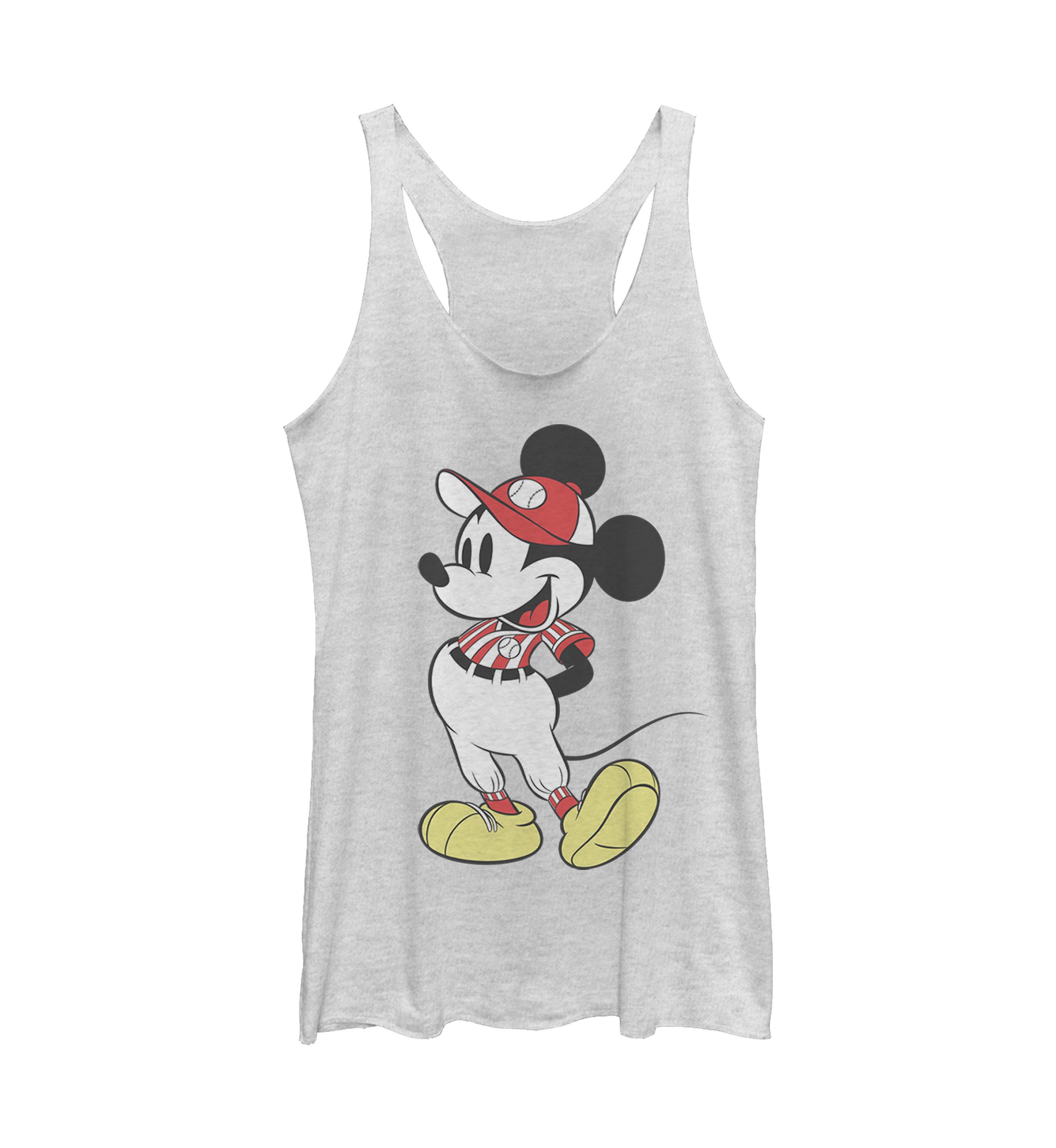 Juniors Licensed Disney Baseball Season Mickey Tank Top