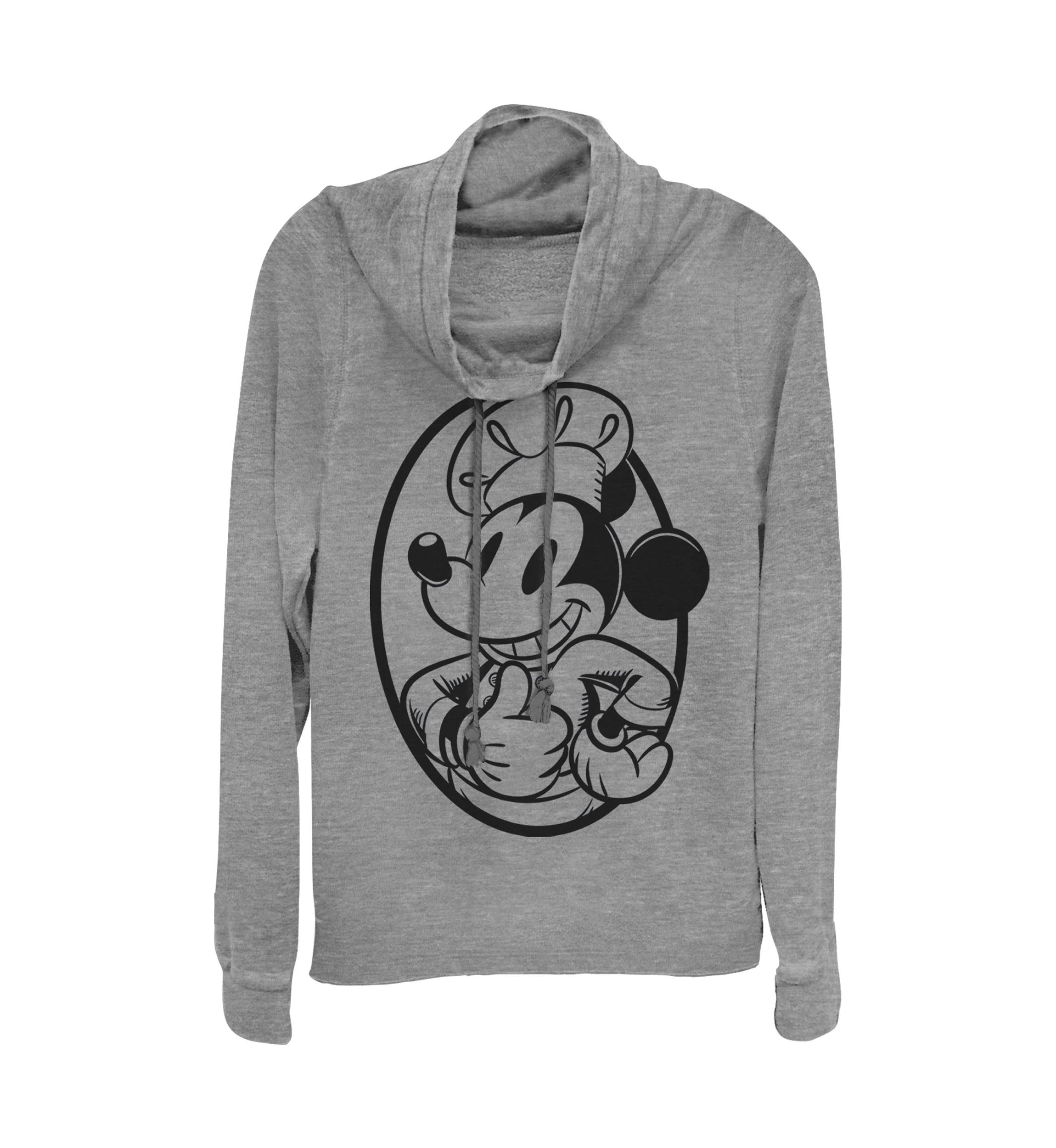 Juniors Licensed Disney Chef Mickey Circle Pullover Top