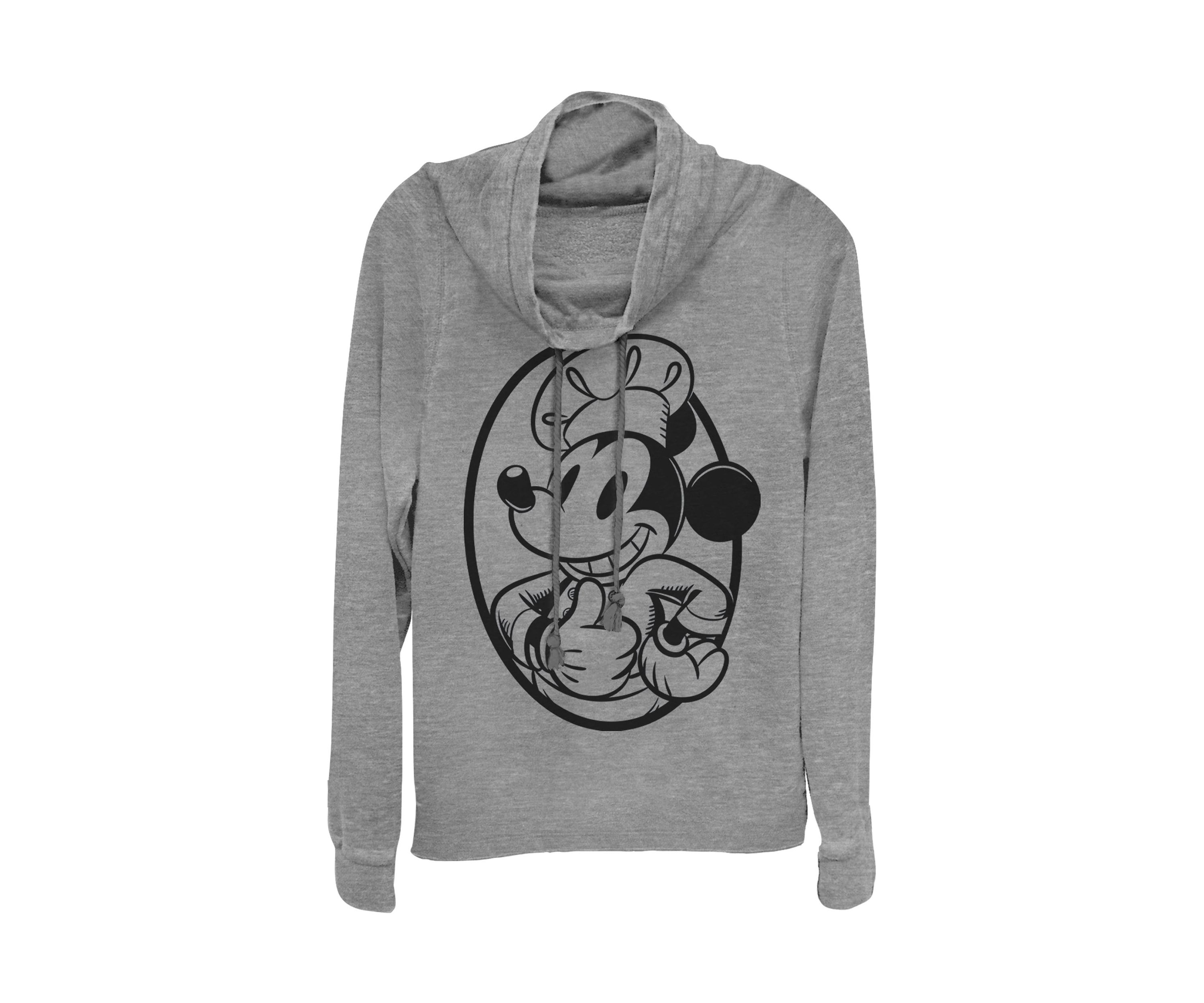 Juniors Licensed Disney Chef Mickey Circle Pullover Top