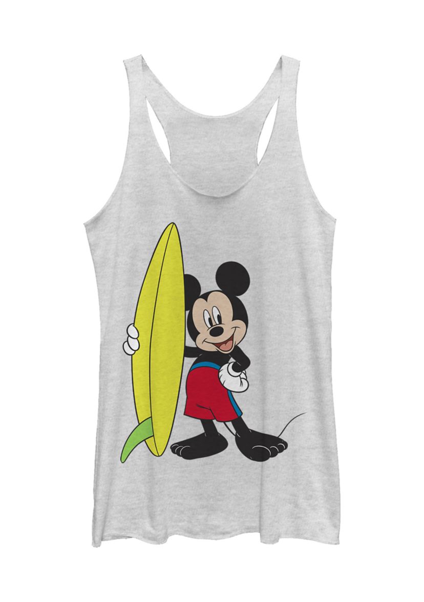 Juniors Licensed Disney Mickey Surf Tank Top