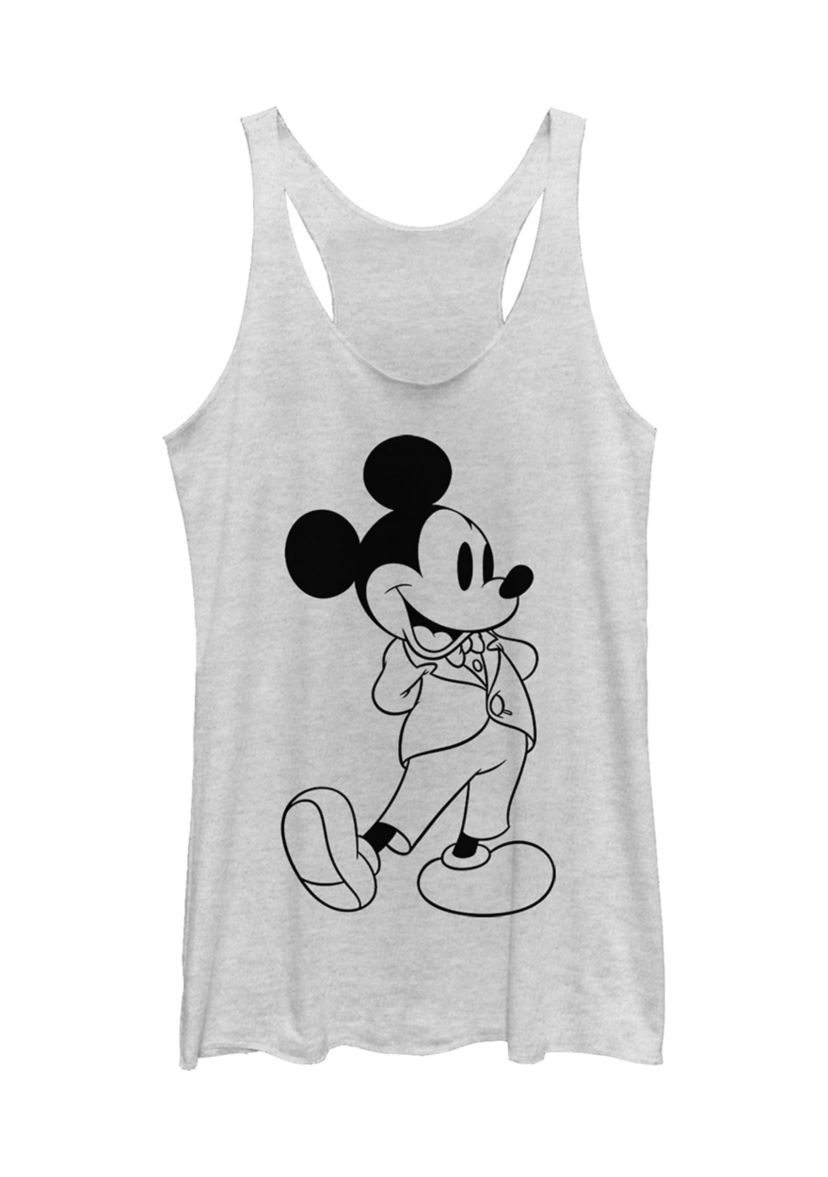 Juniors Licensed Disney Formal Mickey Tank Top