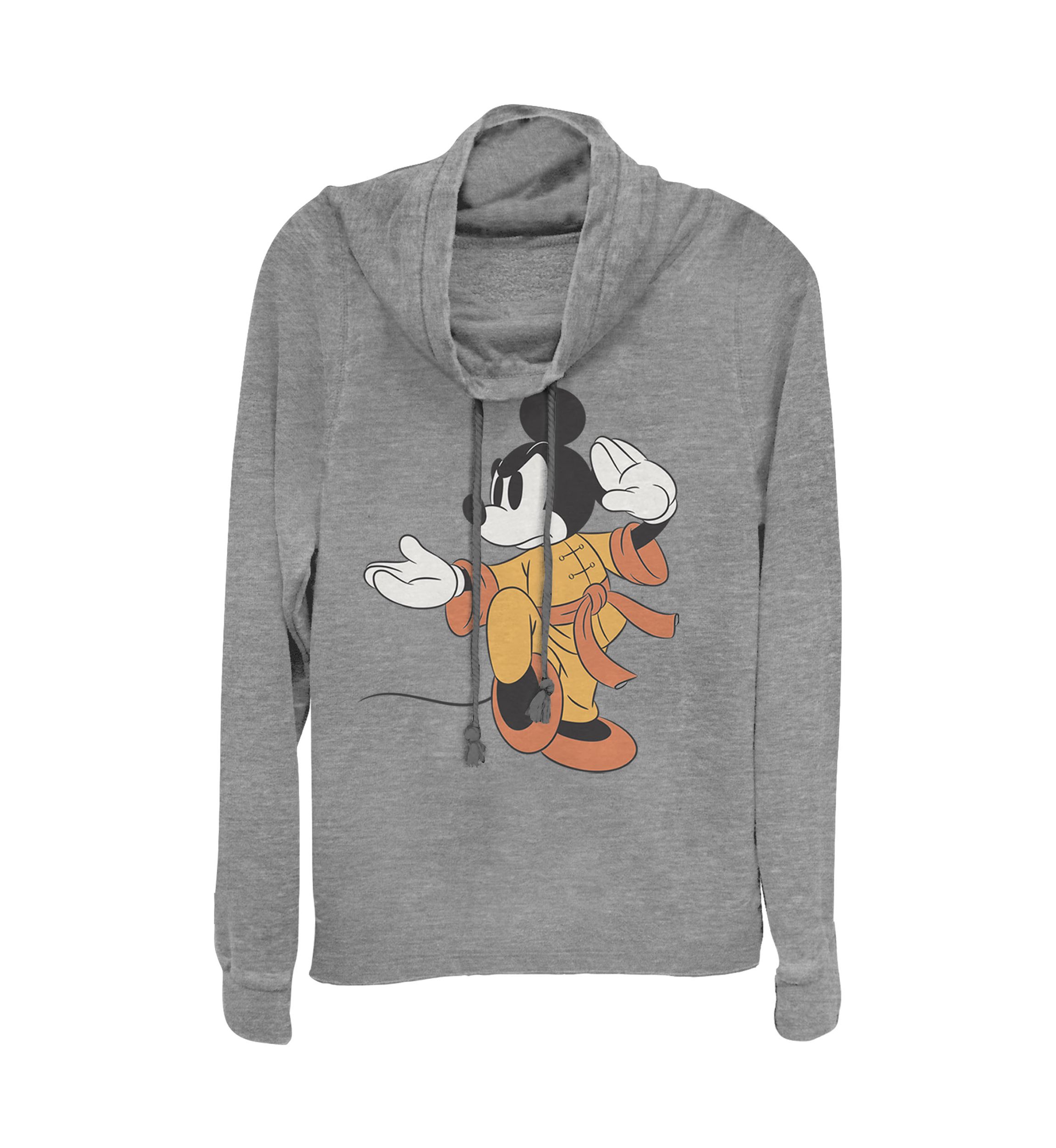 Juniors Licensed Disney Kung Fu Mickey Pullover Top