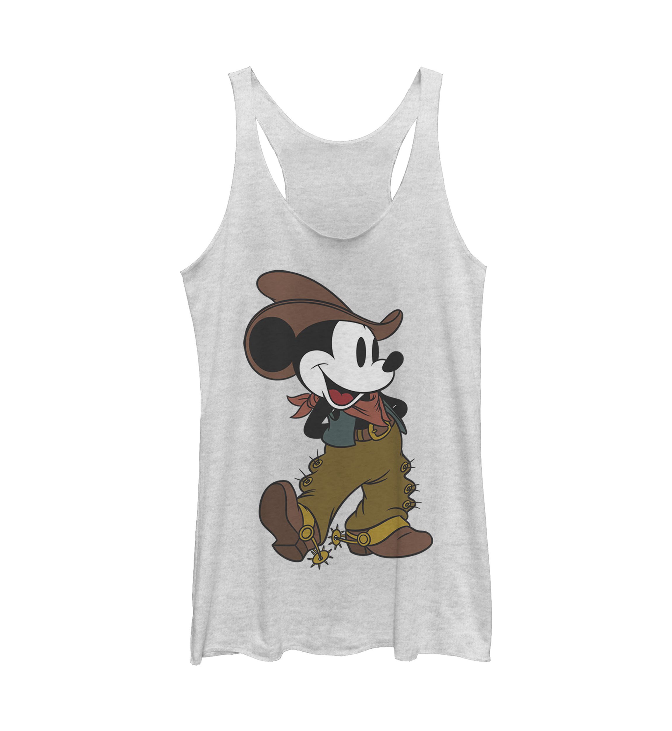 Juniors Licensed Disney Cowboy Mickey Tank Top