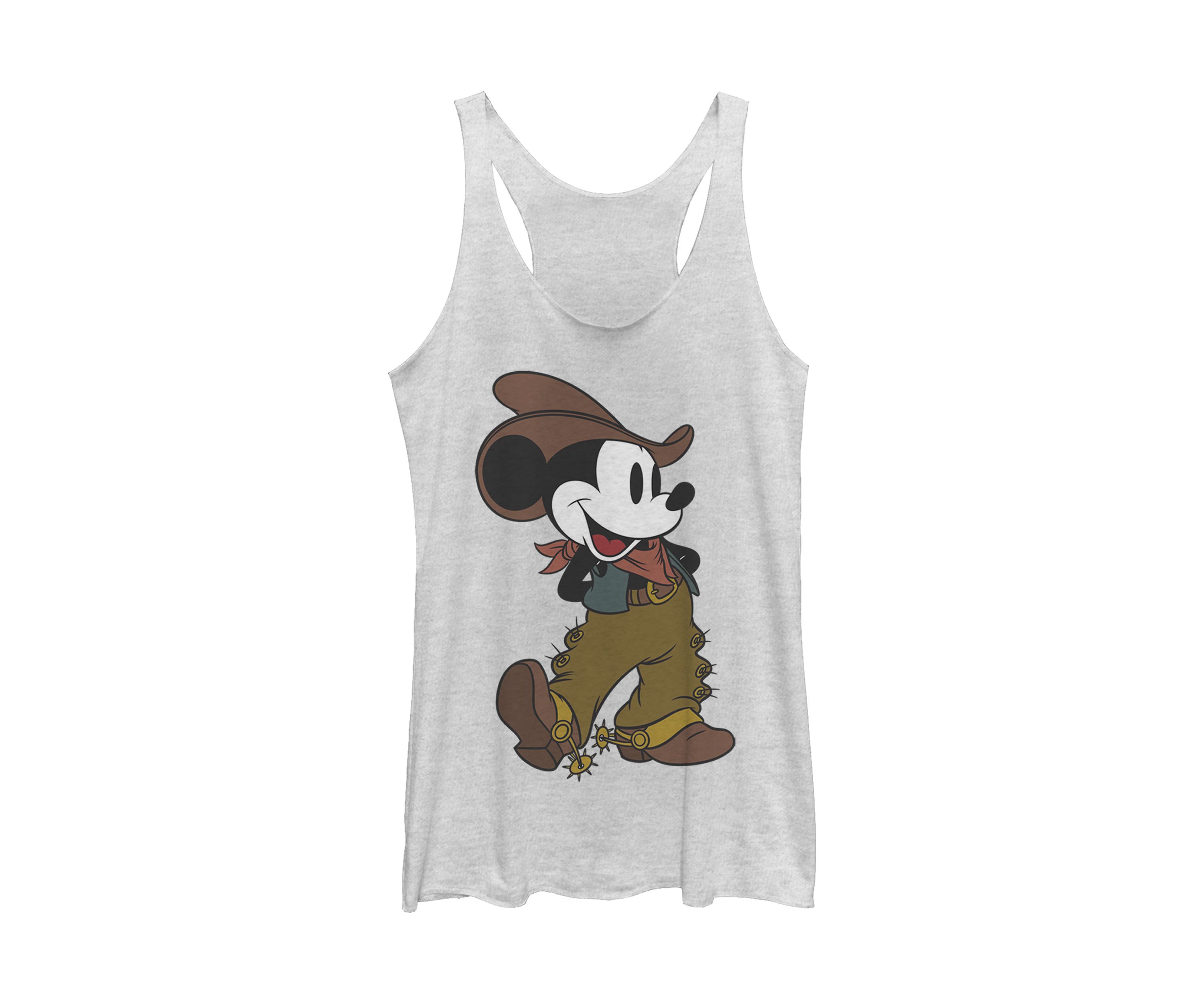 Juniors Licensed Disney Cowboy Mickey Tank Top
