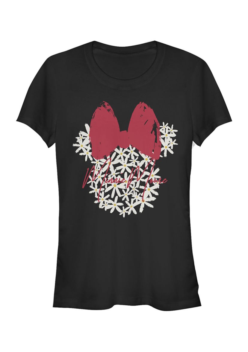 Juniors Licensed Disney Floral Minnie T-Shirt