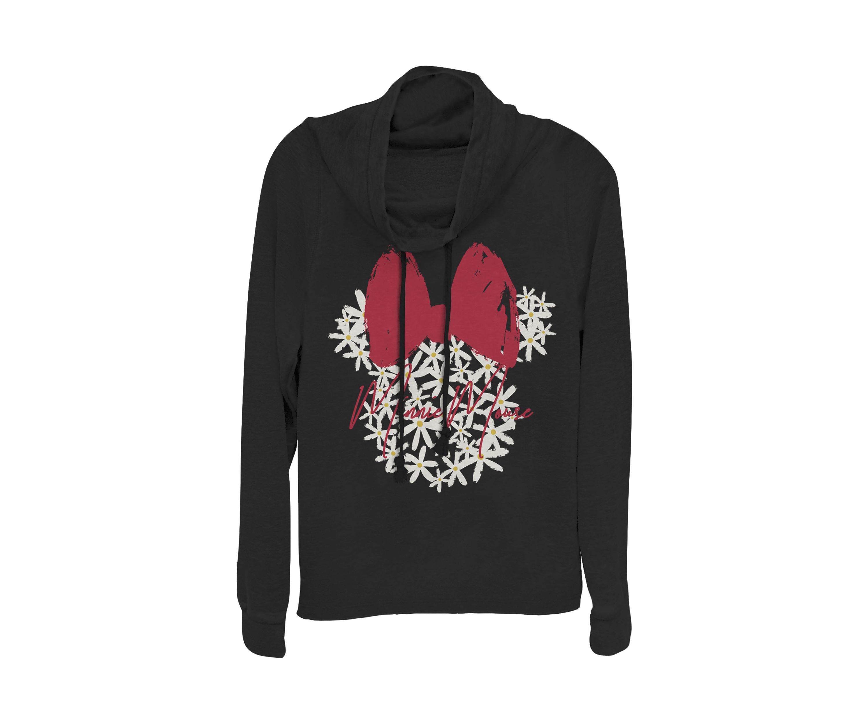 Juniors Licensed Disney Floral Minnie Pullover Top