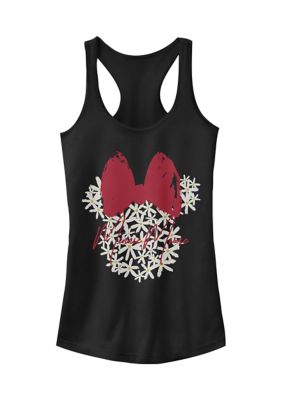 Women's Junior's Licensed Disney Floral Minnie Tank Top