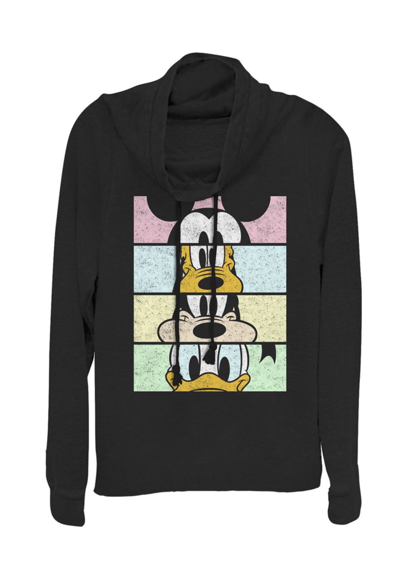 Juniors Licensed Disney Crew Crop Pullover Top