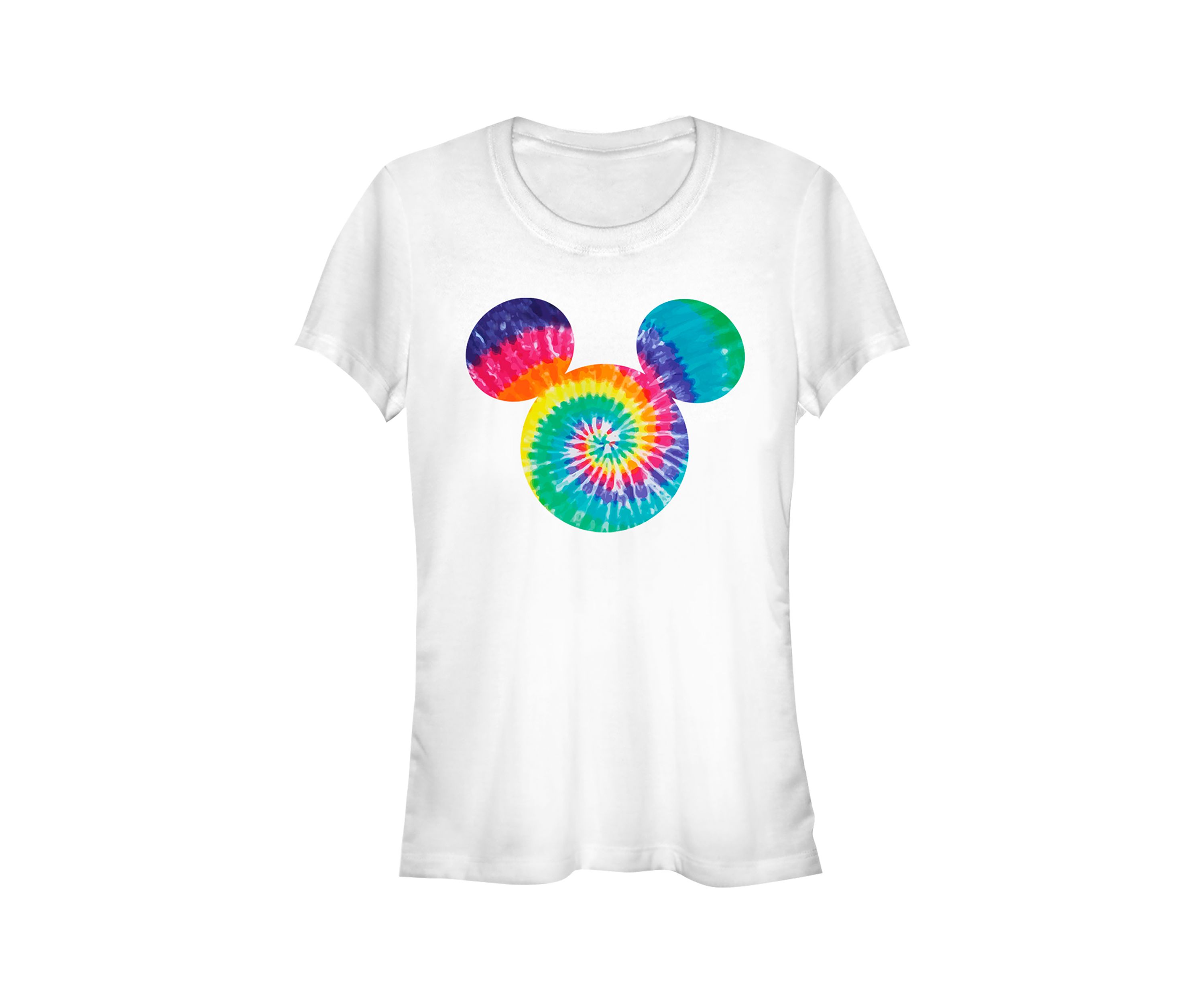 Juniors Licensed Disney Mickey Tie Dye Fill T-Shirt