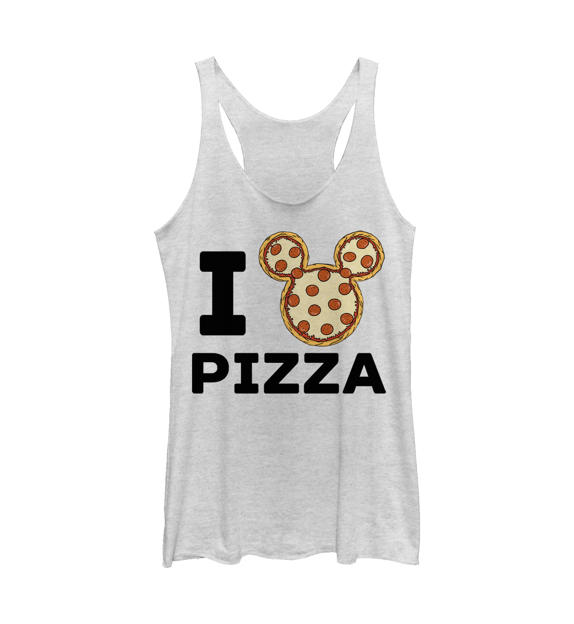 Juniors Licensed Disney Mickey Pizza Tank Top