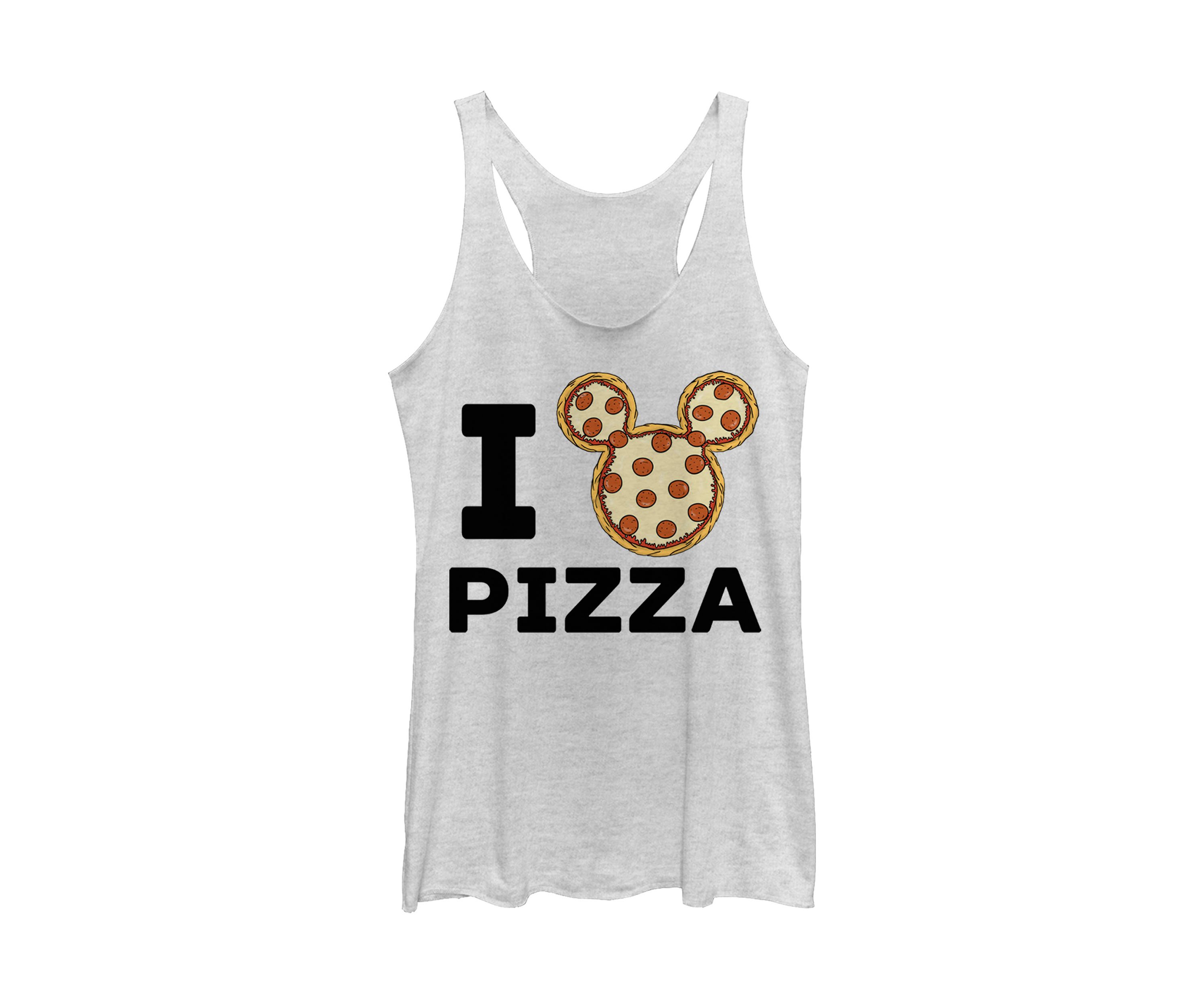 Juniors Licensed Disney Mickey Pizza Tank Top