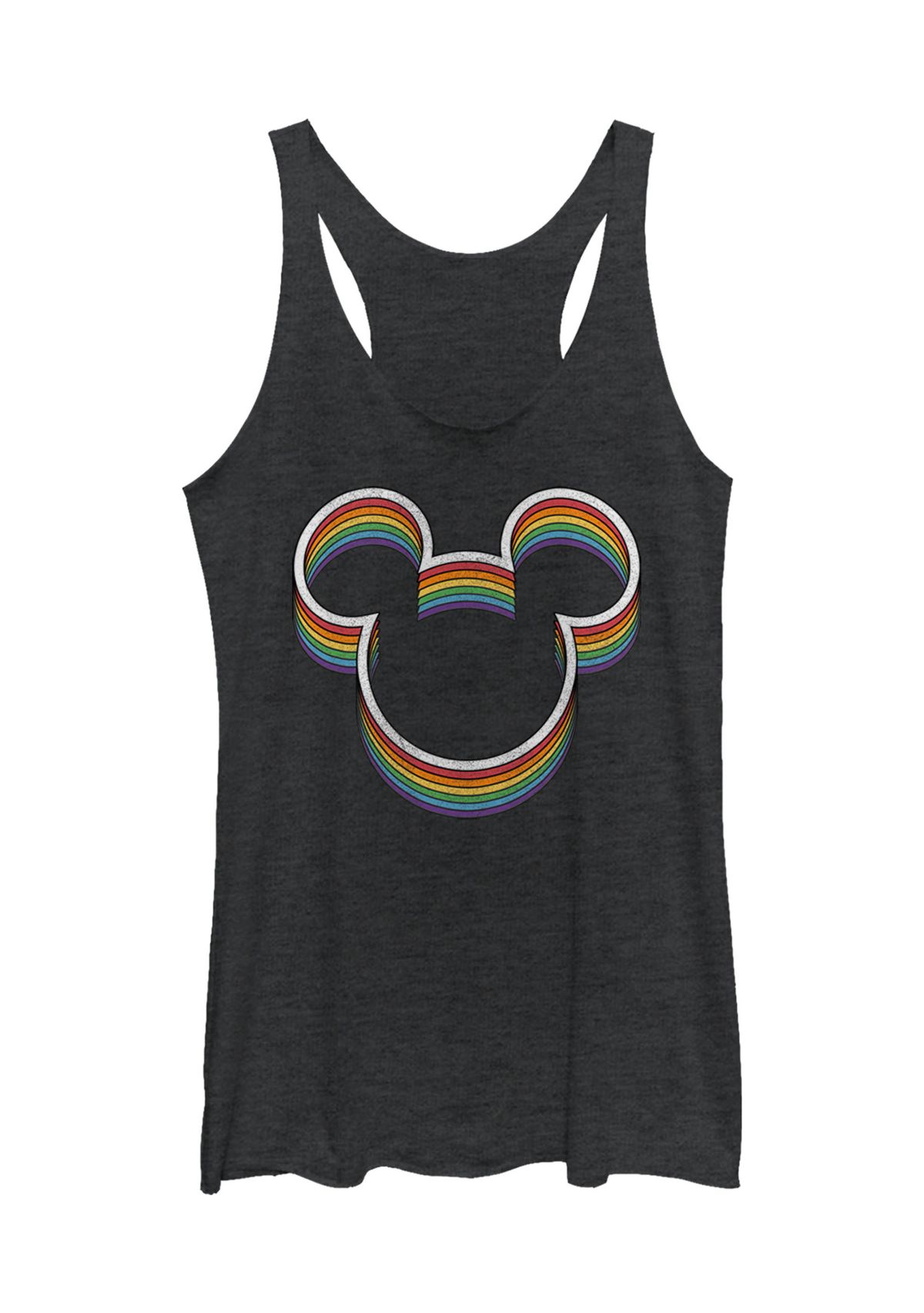 Juniors Licensed Disney Rainbow Ears Tank Top