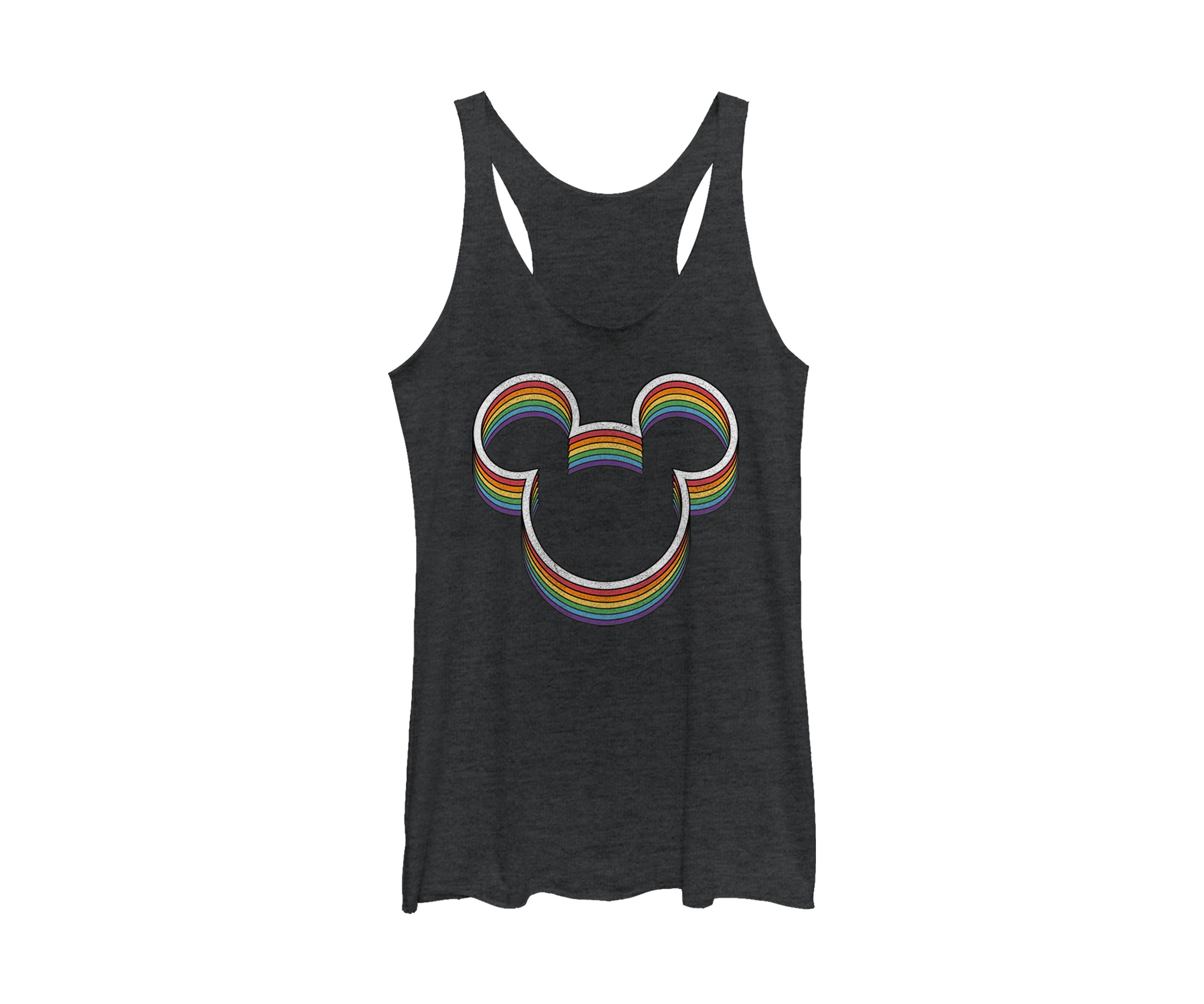Juniors Licensed Disney Rainbow Ears Tank Top