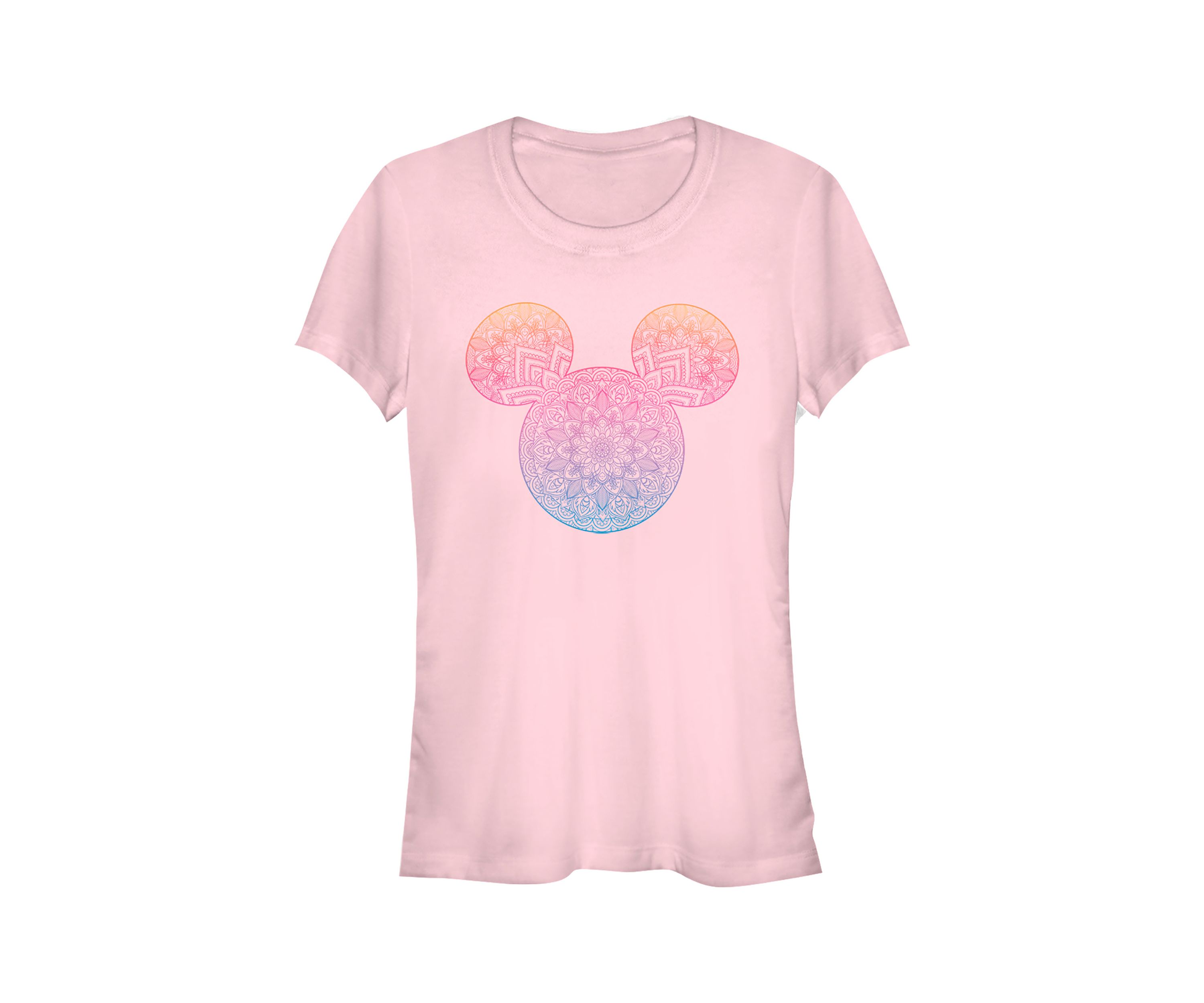Juniors Licensed Disney Mickey Mandala Fill T-Shirt