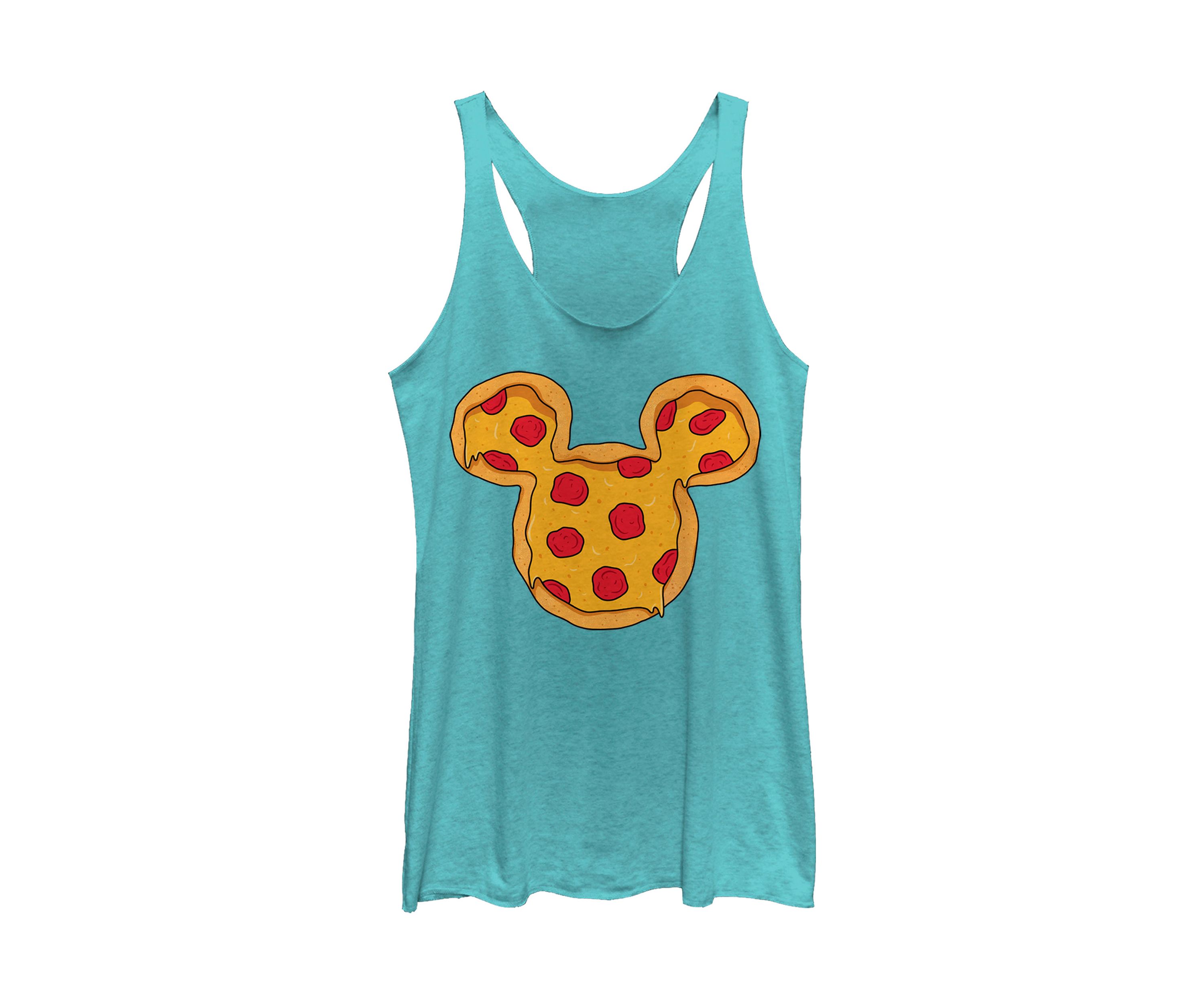 Juniors Licensed Disney Mickey Pizza Ears Tank Top