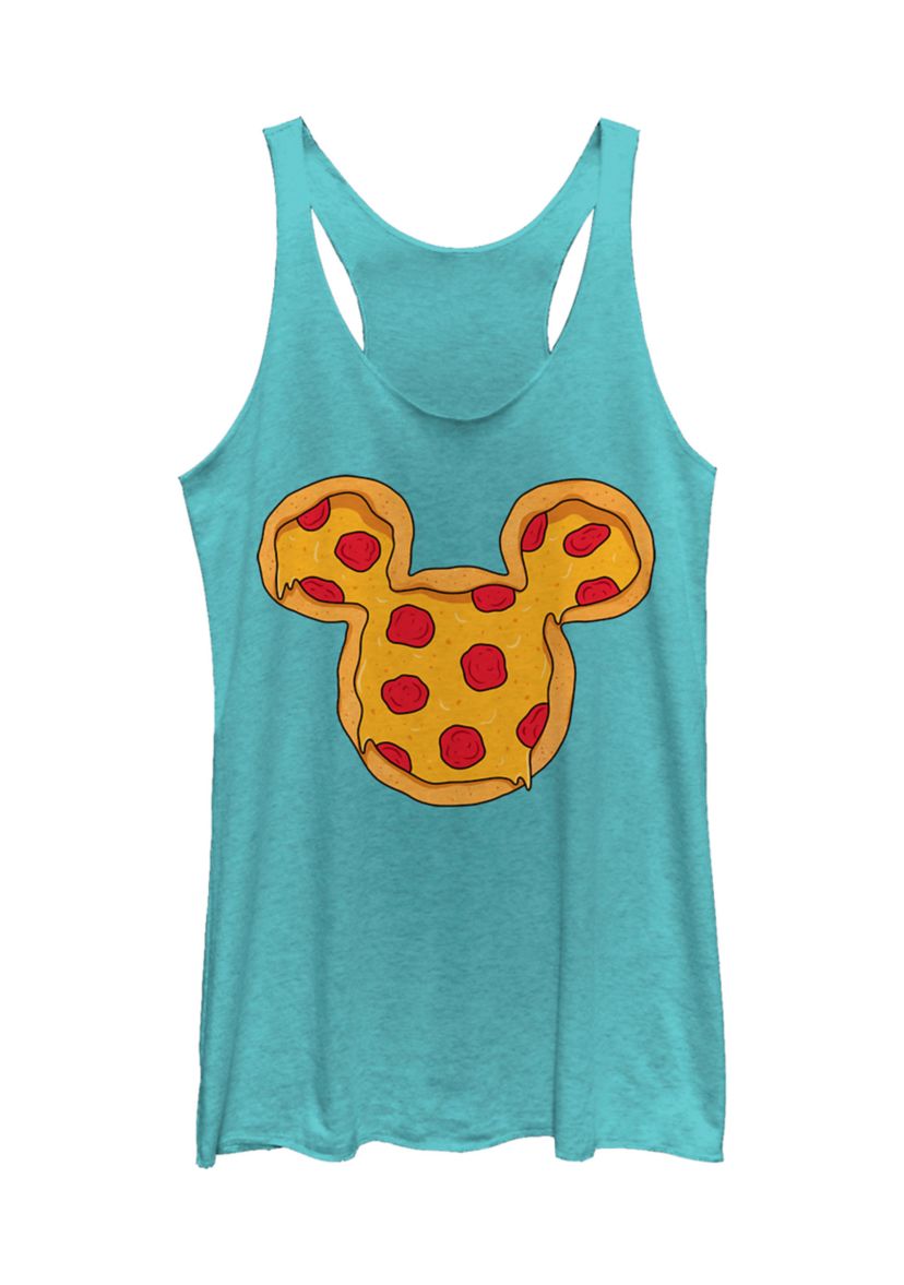 Juniors Licensed Disney Mickey Pizza Ears Tank Top