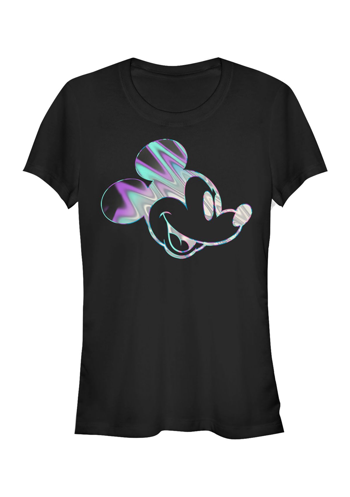 Juniors Licensed Disney Neon Slick Mick T-Shirt