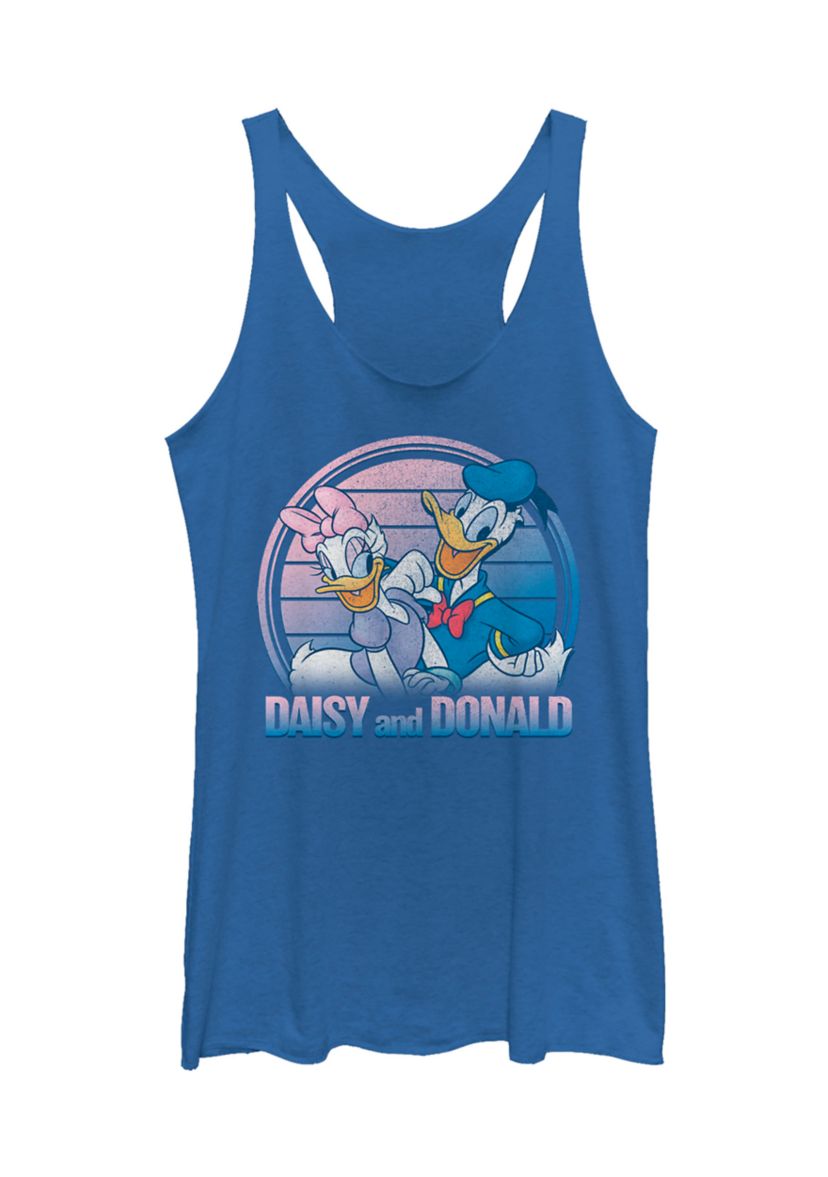 Juniors Licensed Disney Daisy And Donald Tank Top
