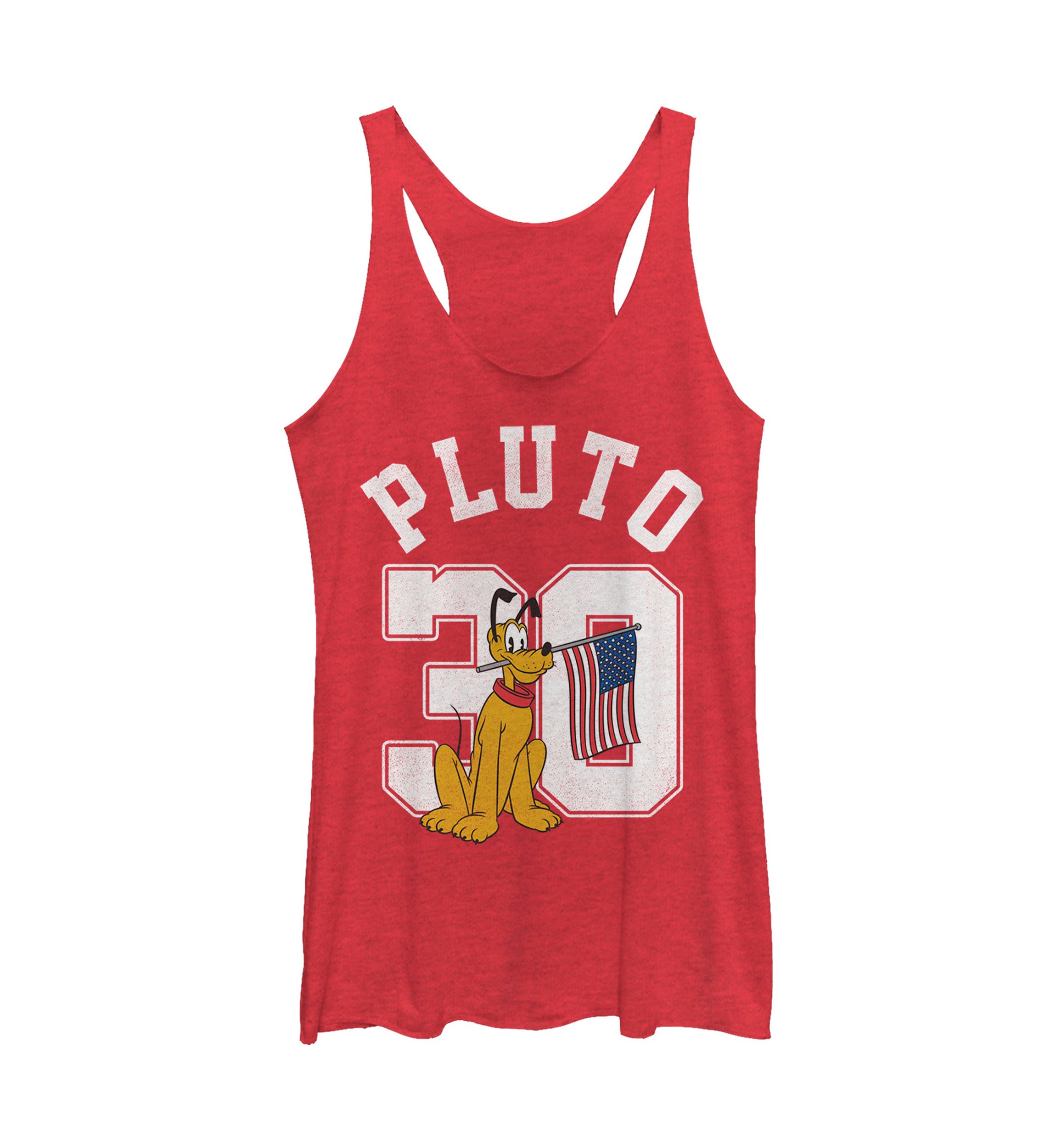 Juniors Licensed Disney Pluto Collegiate Tank Top