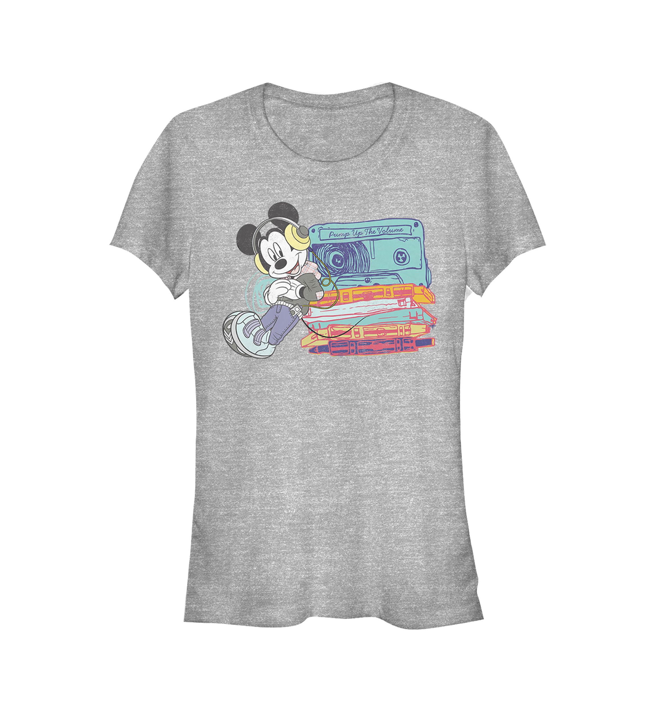Juniors Licensed Disney Mickey Tapes T-Shirt