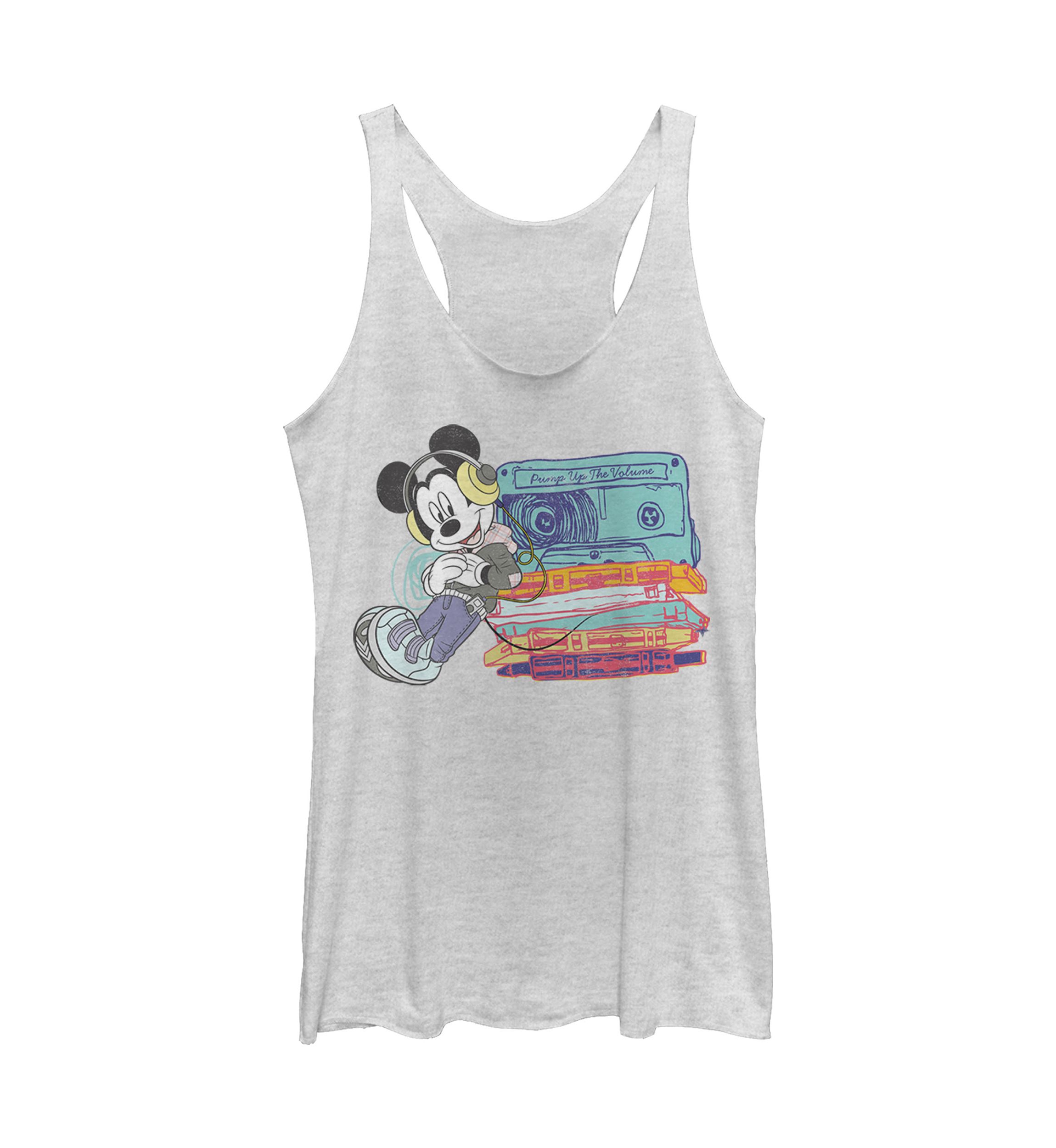 Juniors Licensed Disney Mickey Tapes Tank Top