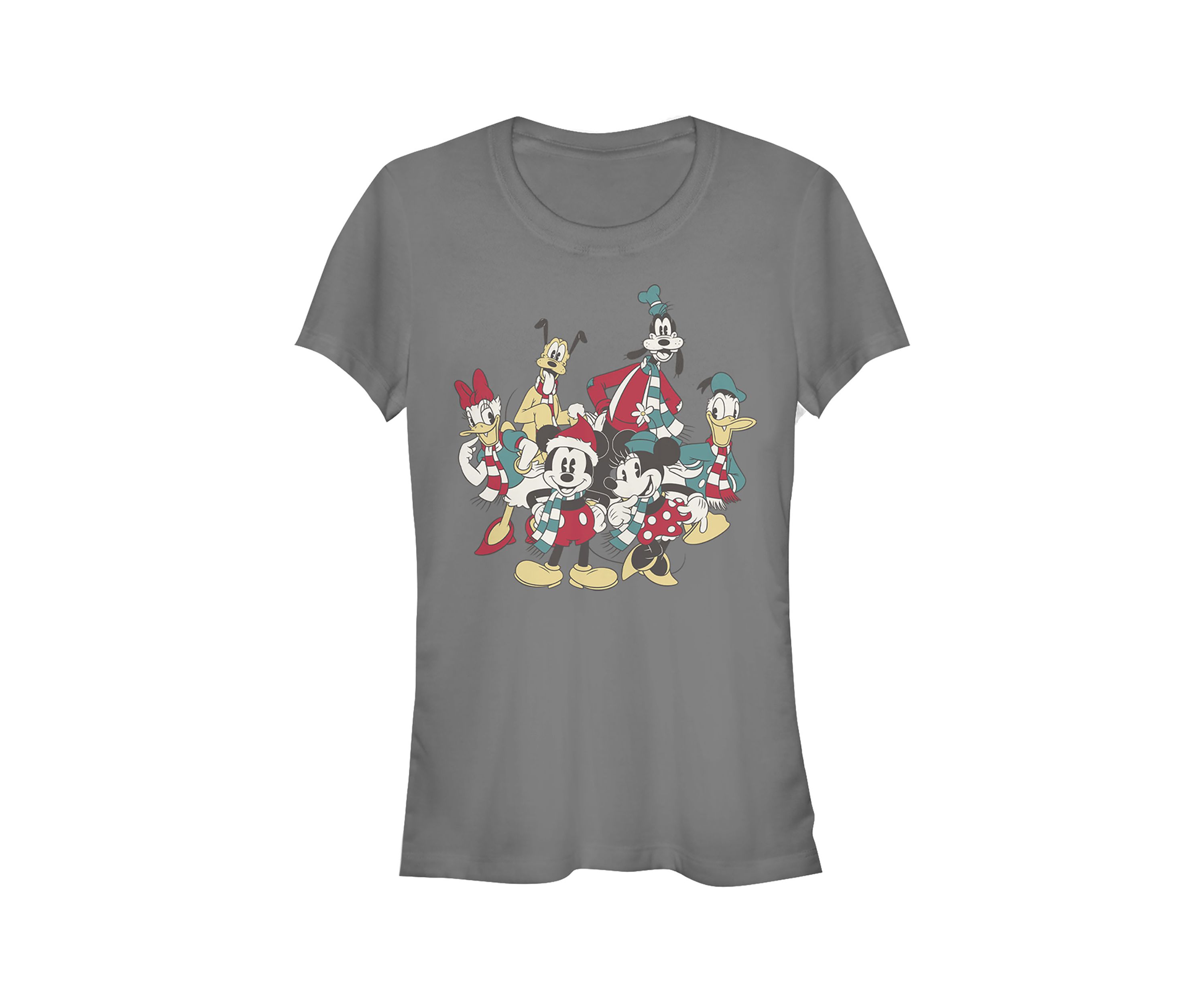 Juniors Licensed Disney Holiday Group T-Shirt