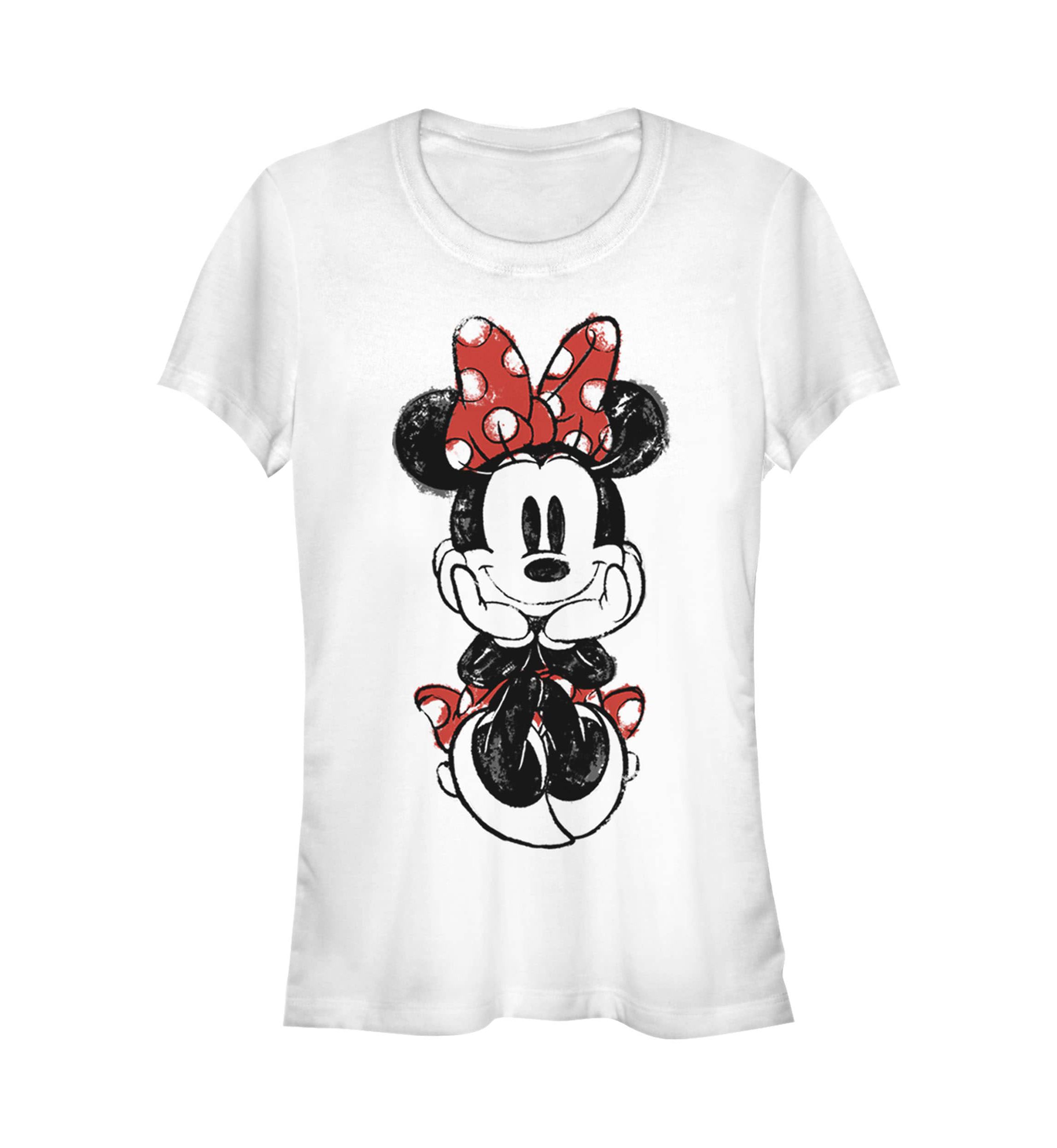 Sitting Minnie Sketch Graphic T-Shirt