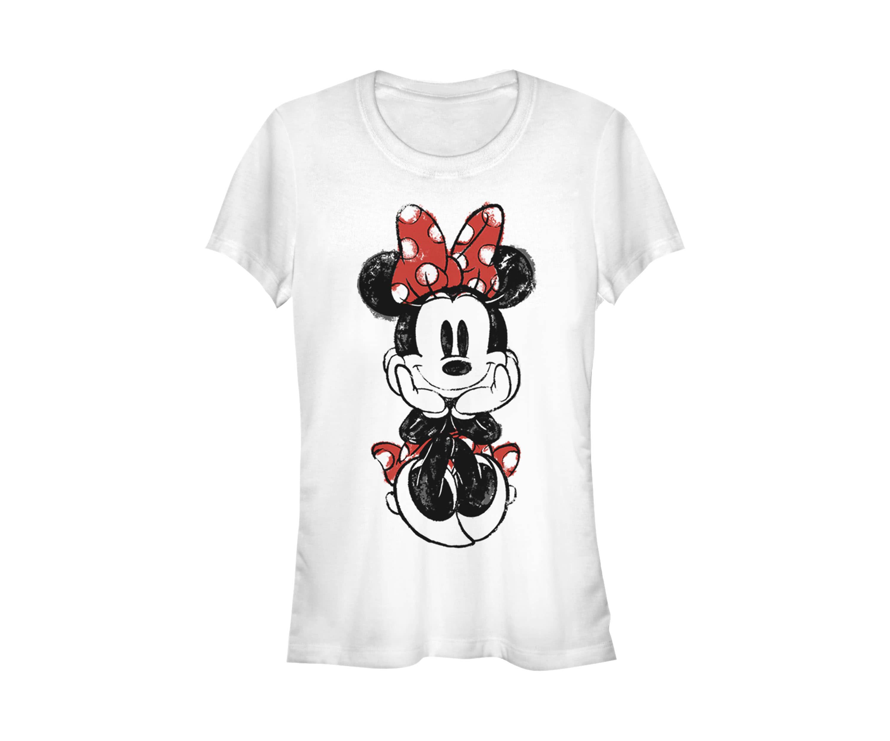 Sitting Minnie Sketch Graphic T-Shirt