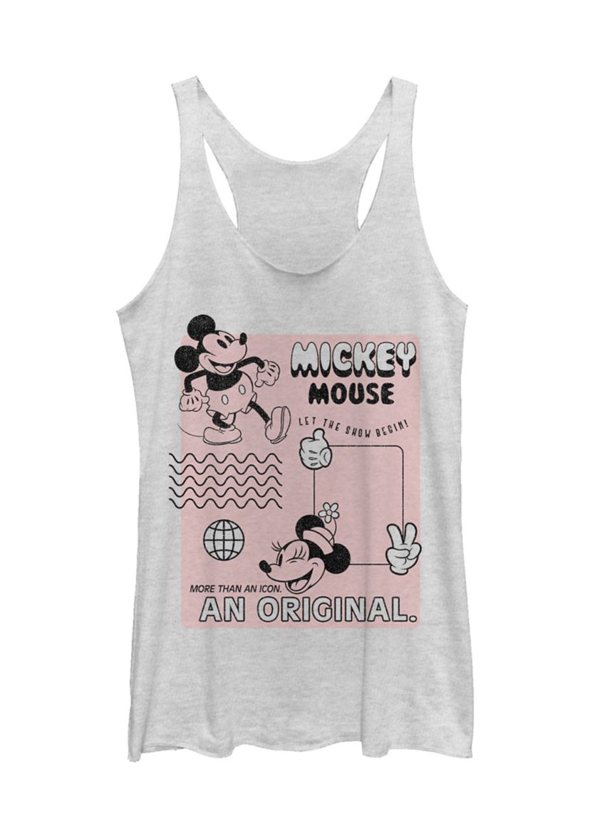 Juniors Licensed Disney Orginal Mickey Tank Top